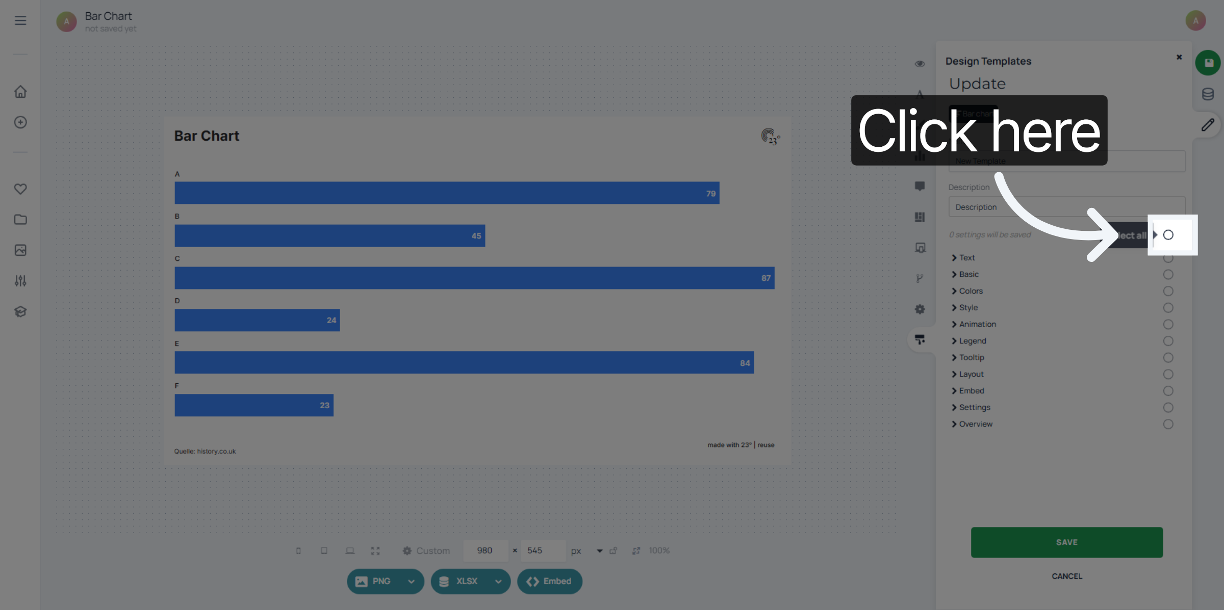 Open Confirmation Menu