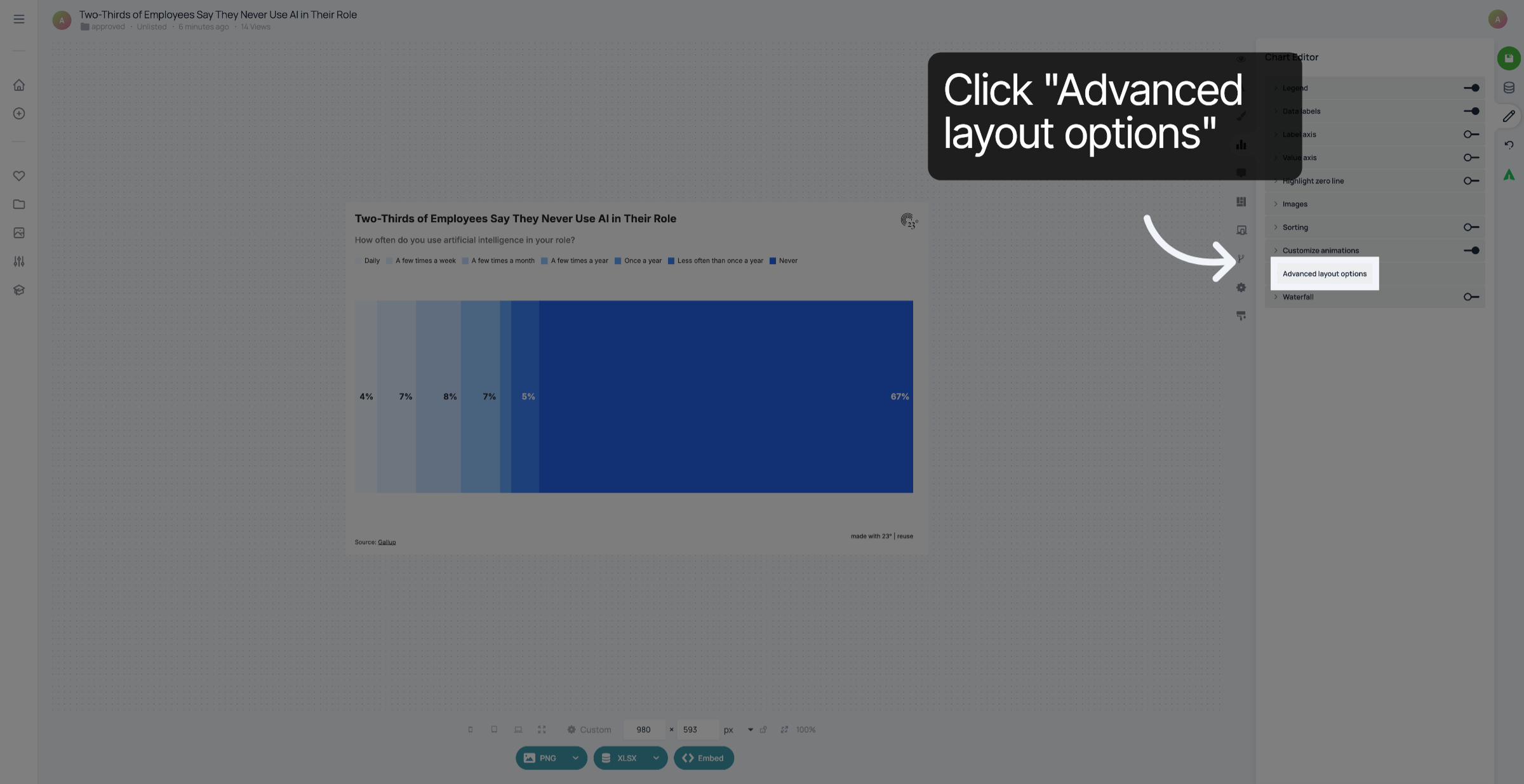 Click 'Advanced layout options'