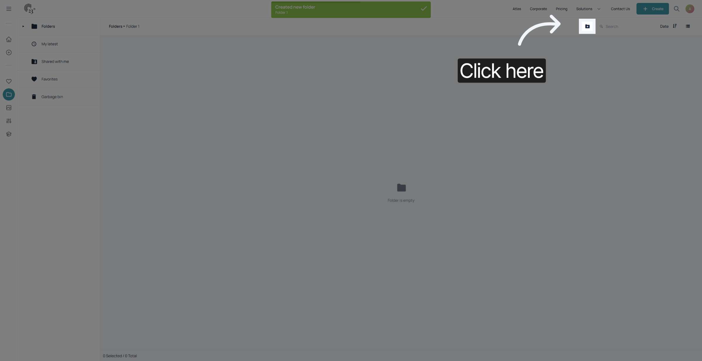 Open Shortcut Creation Menu