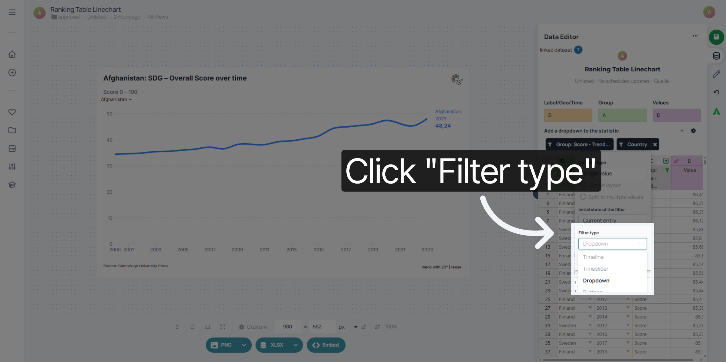 Select Filter Type