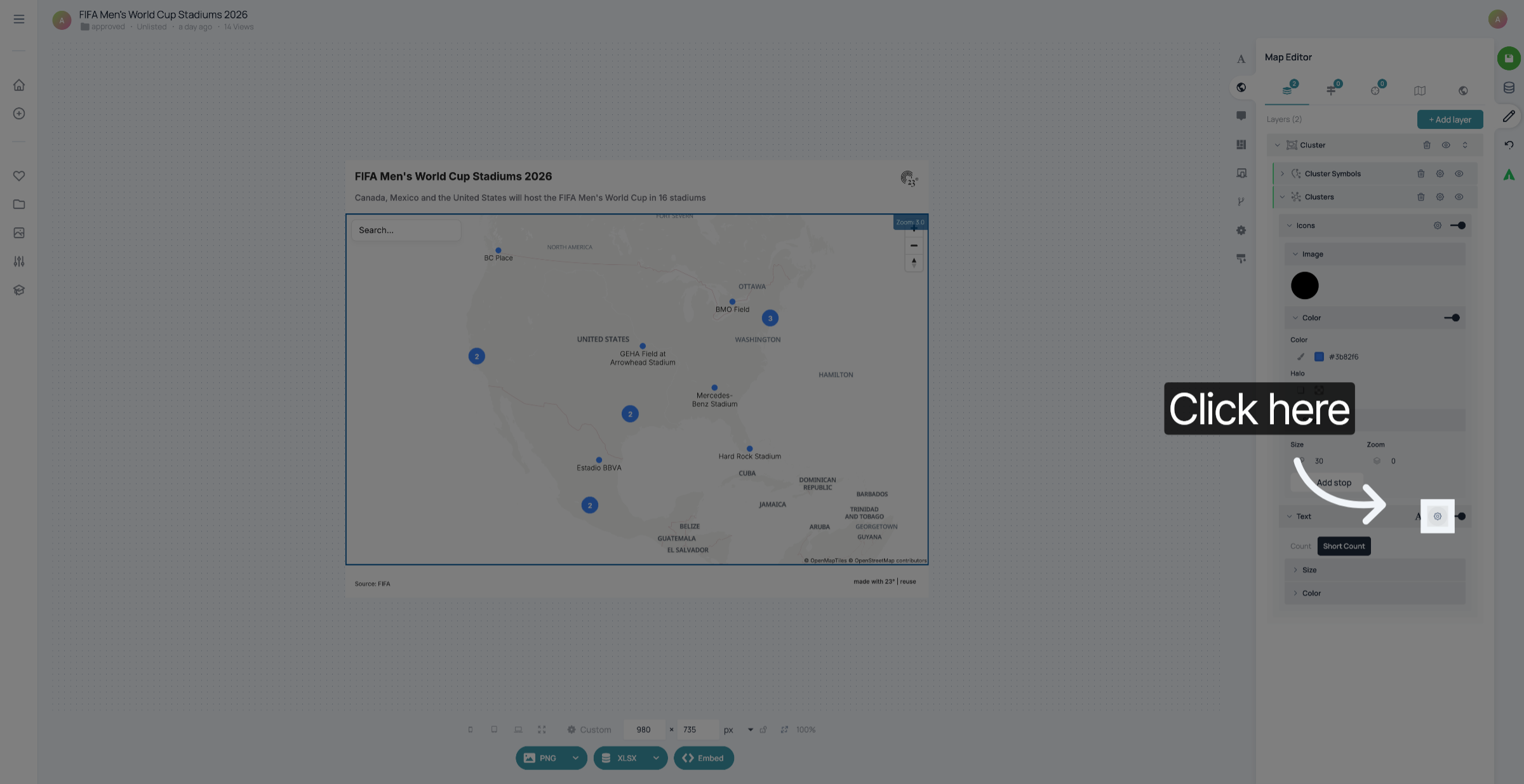 Open Cluster Label Options