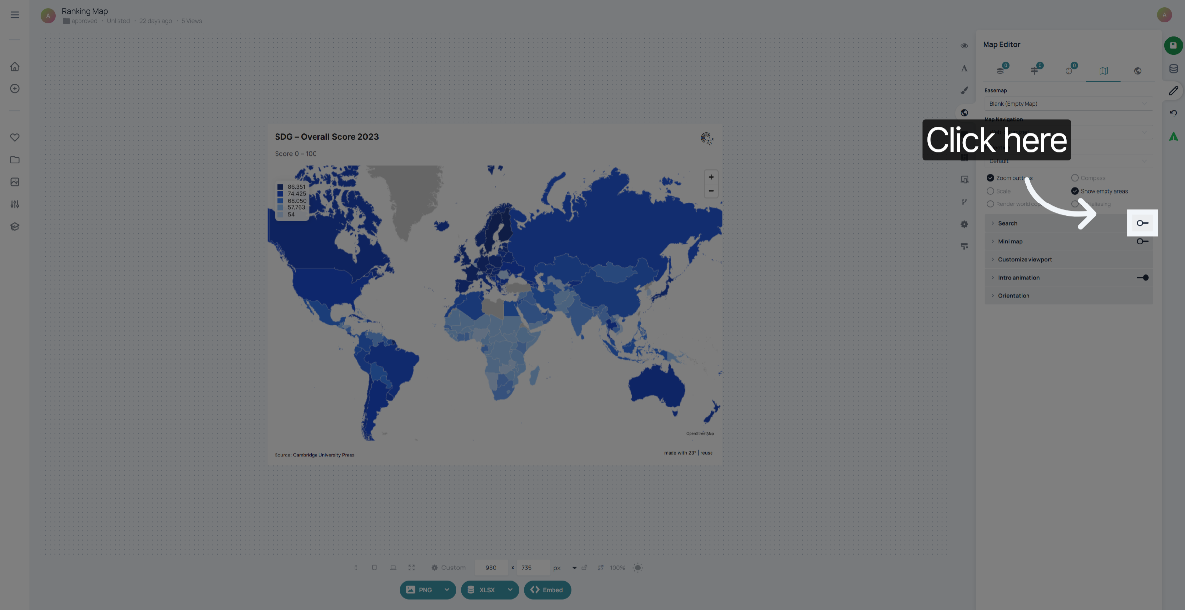 Activate Map Search