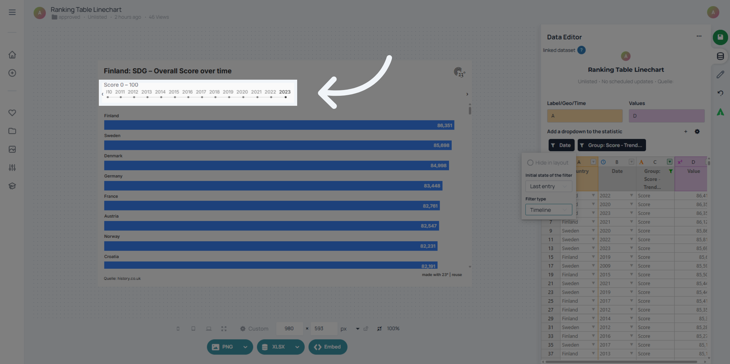 Timeline Filter