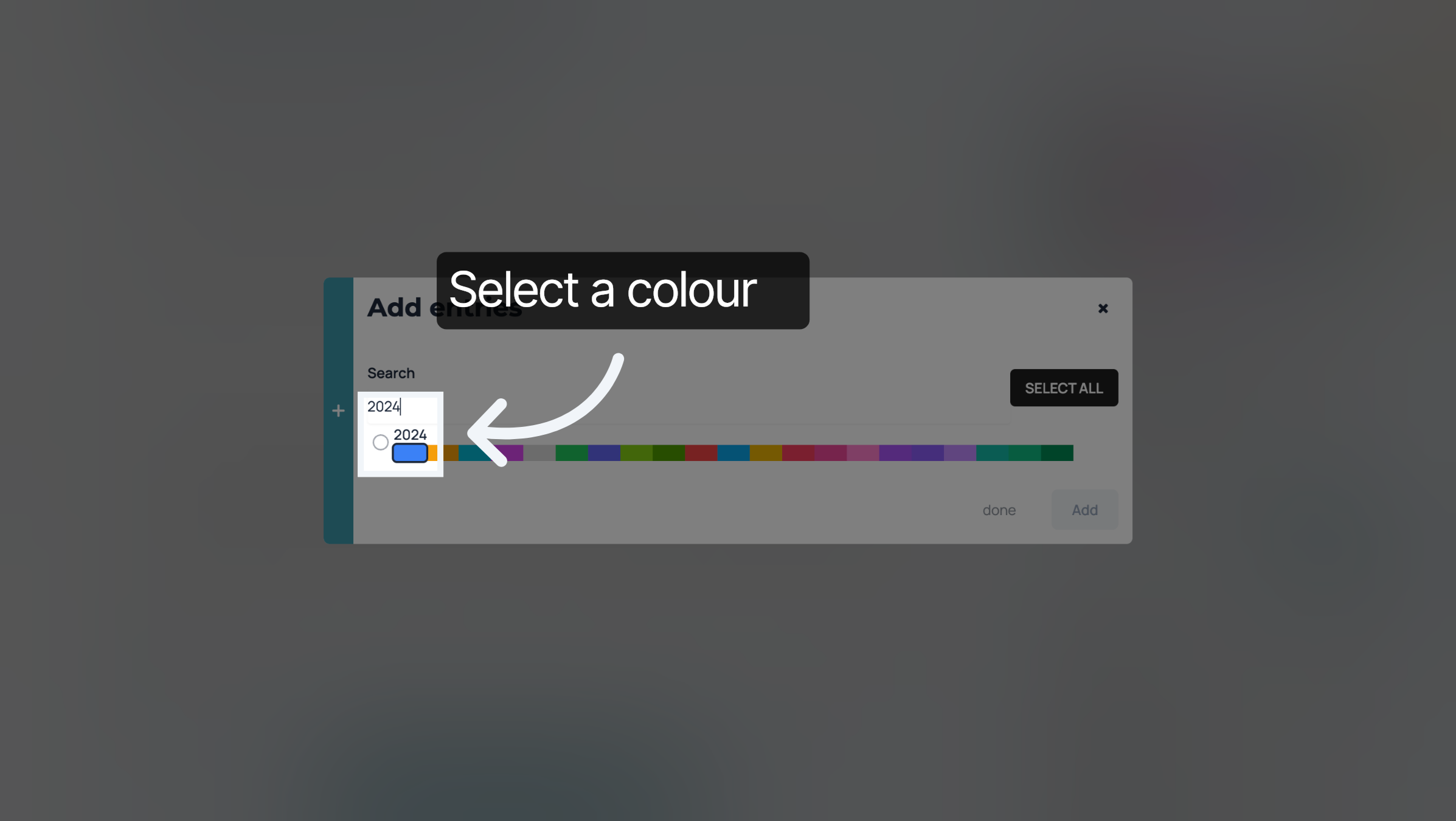 Select a colour