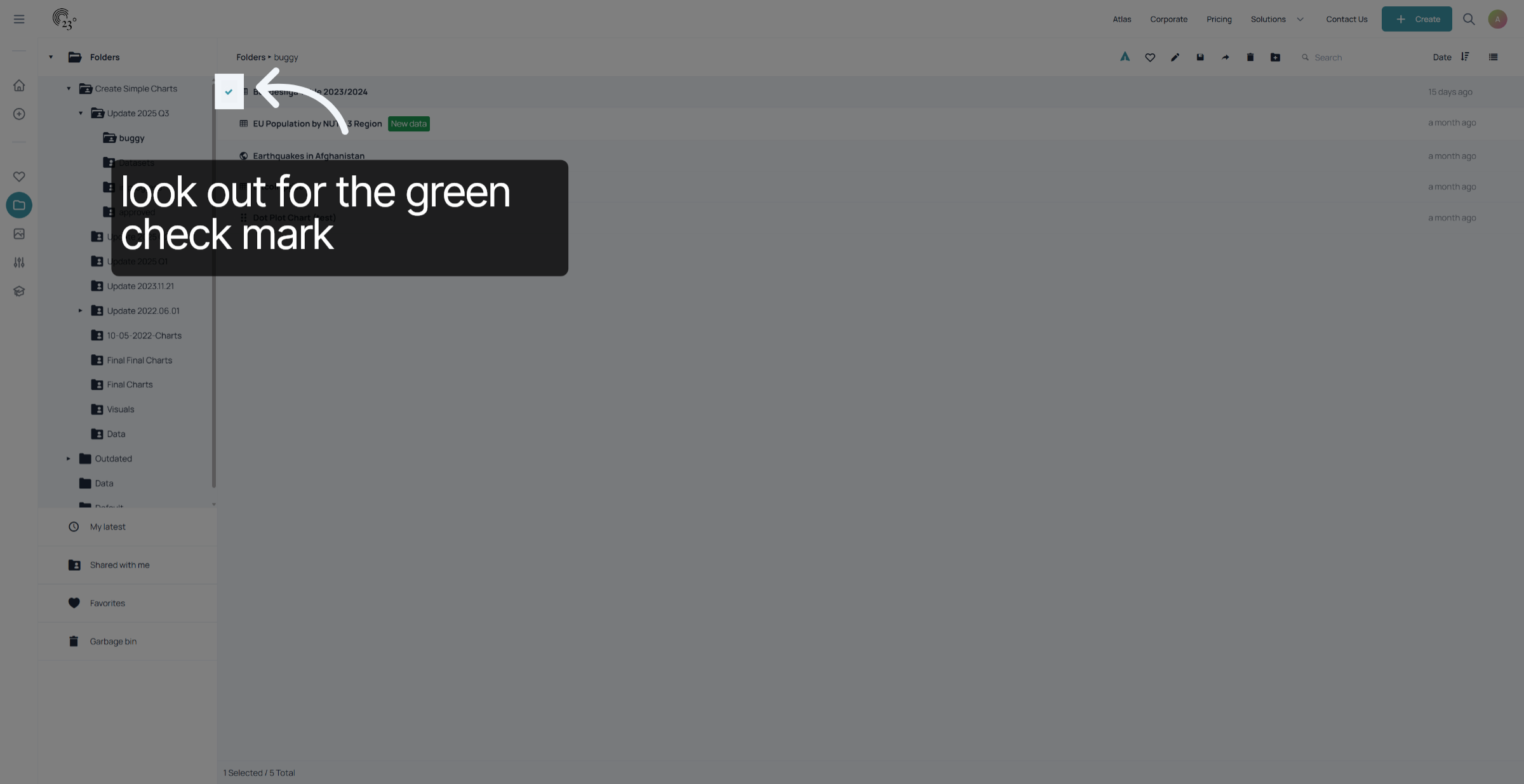 green check mark