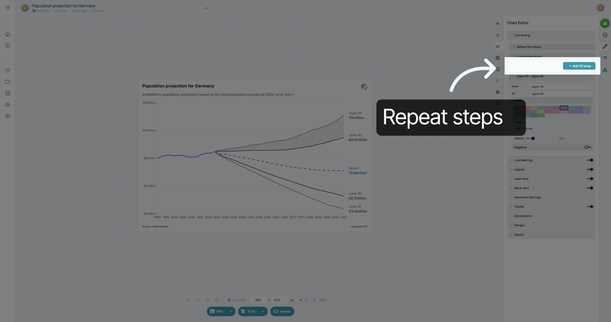Repeat steps