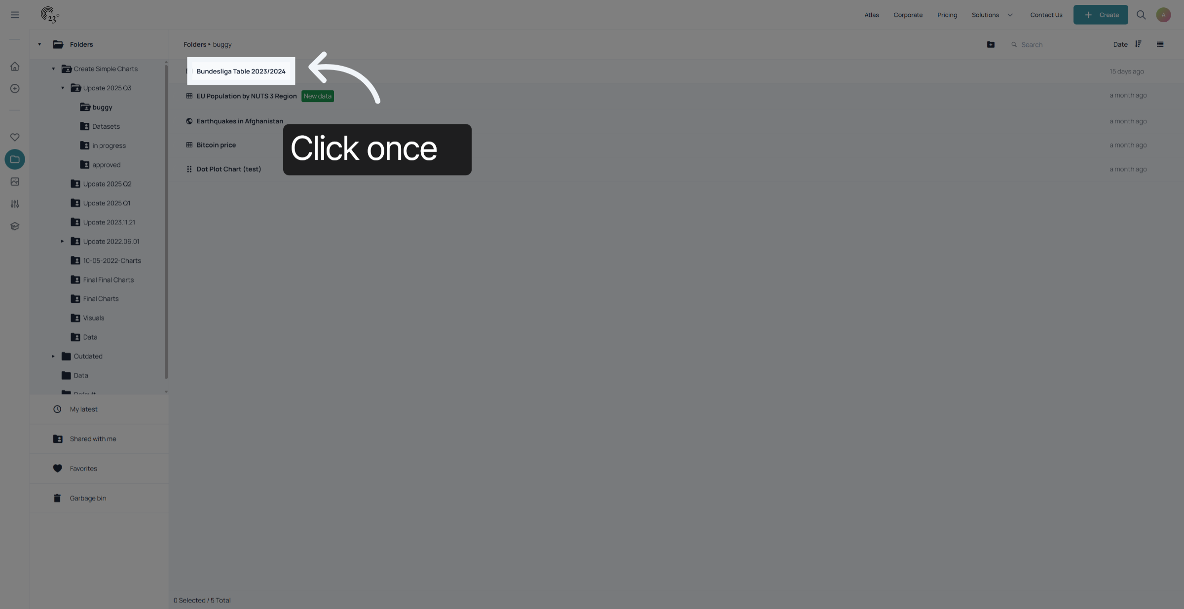 Select item