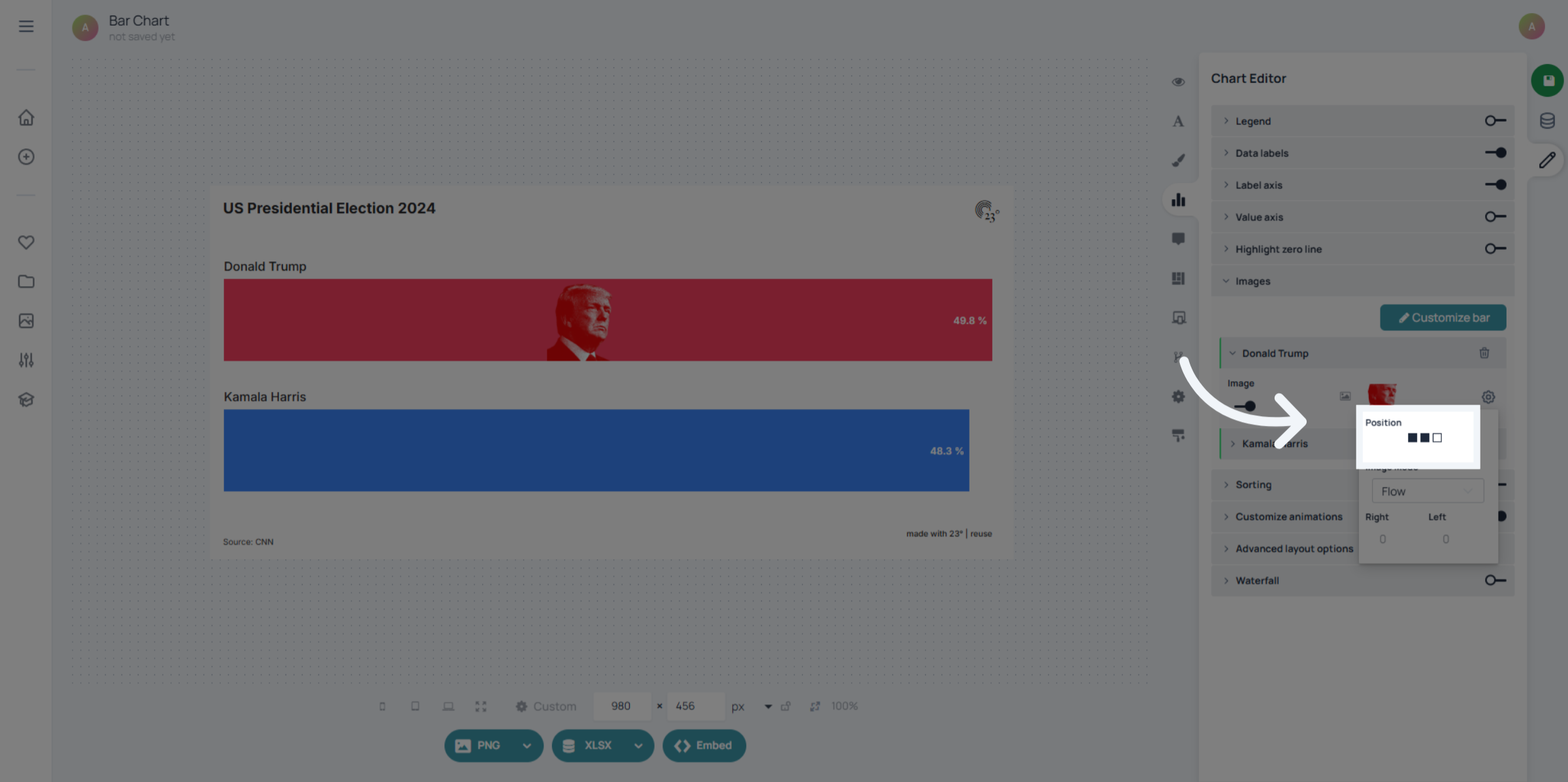 Navigate Image Settings