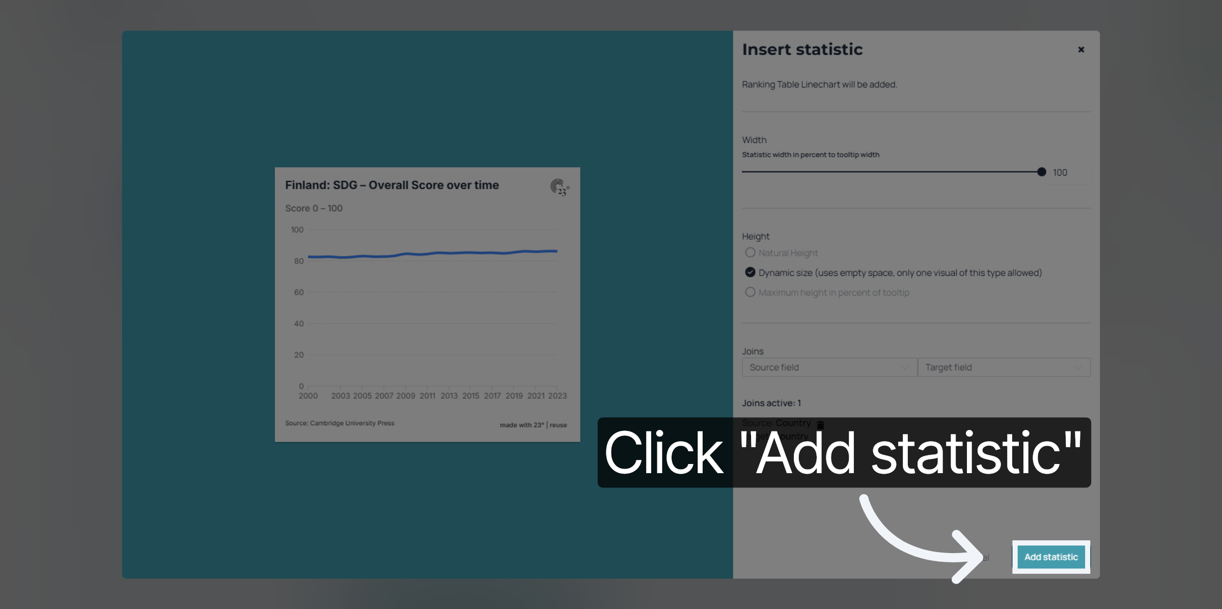 Add Statistic to Visualization