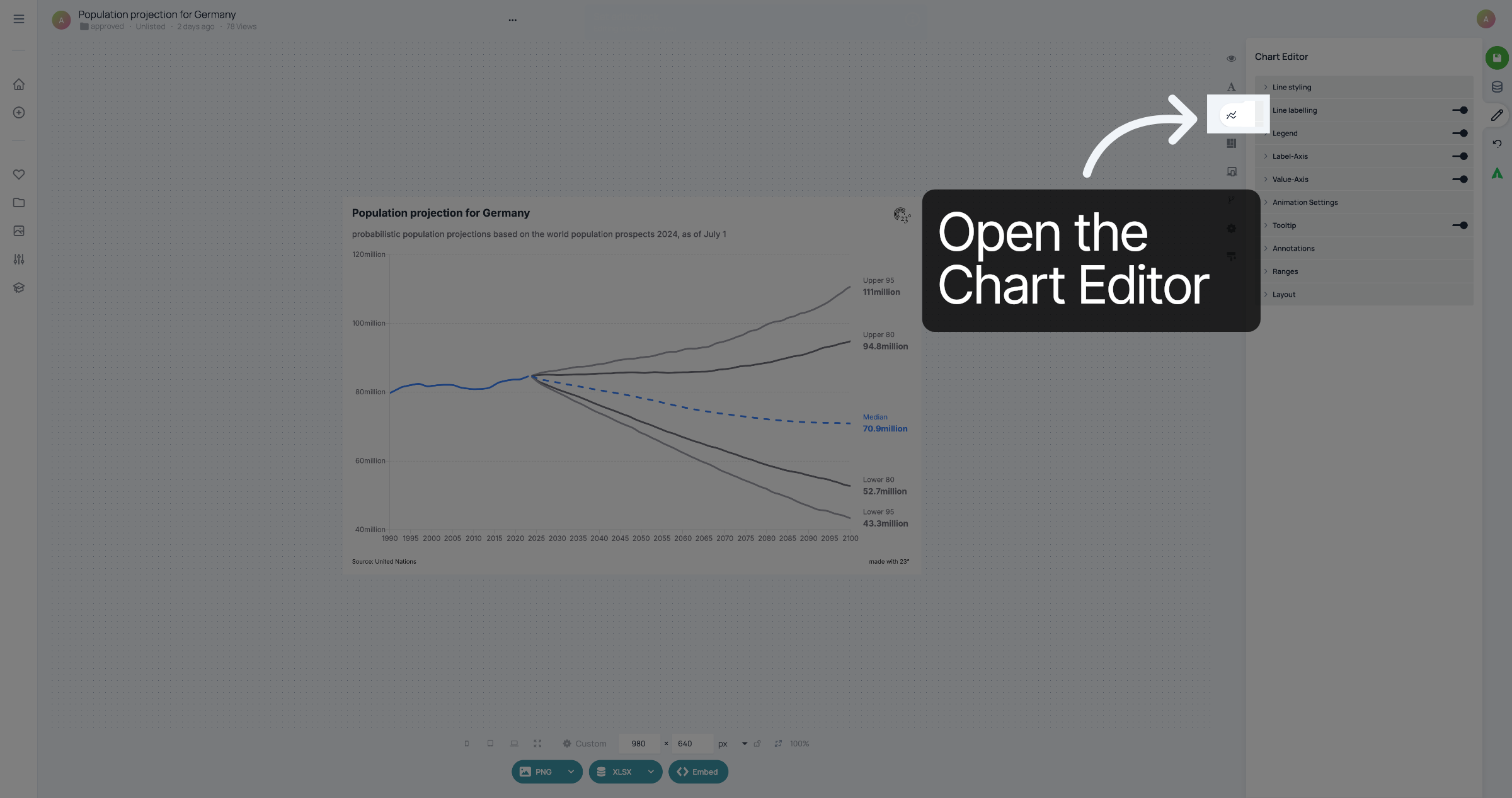 Open the Chart Editor