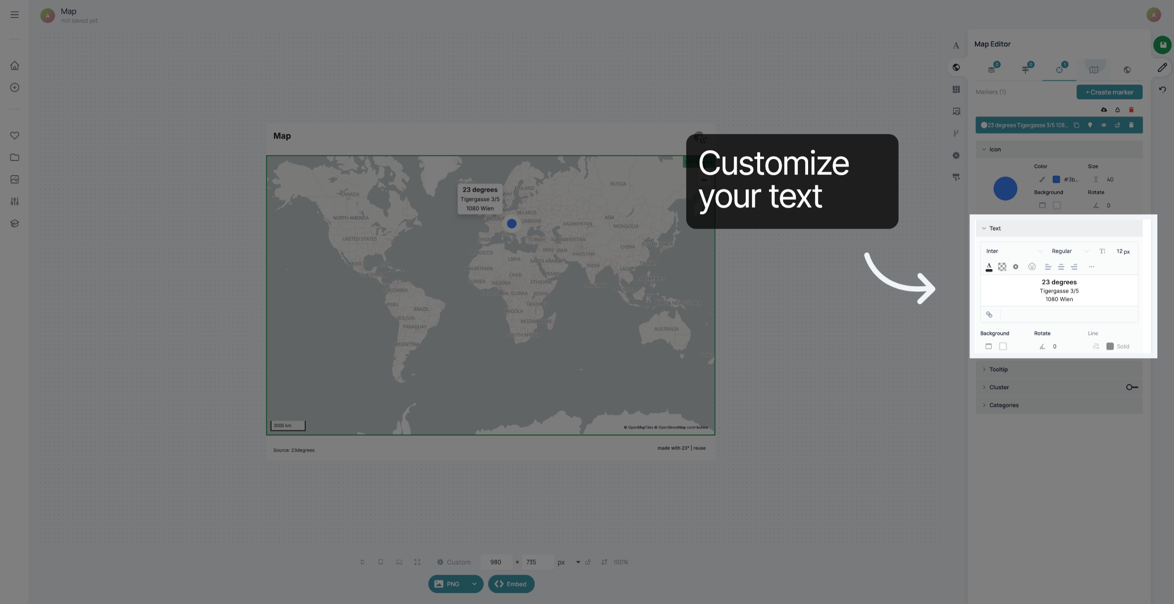 Customize your text