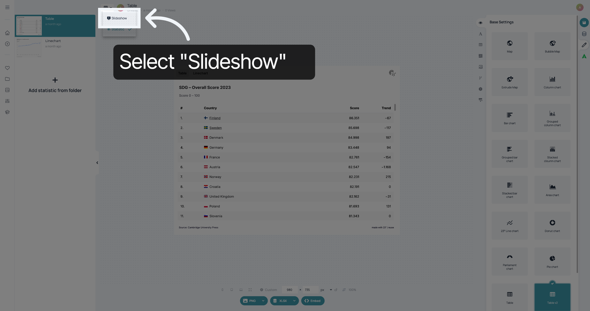 Select Slideshow