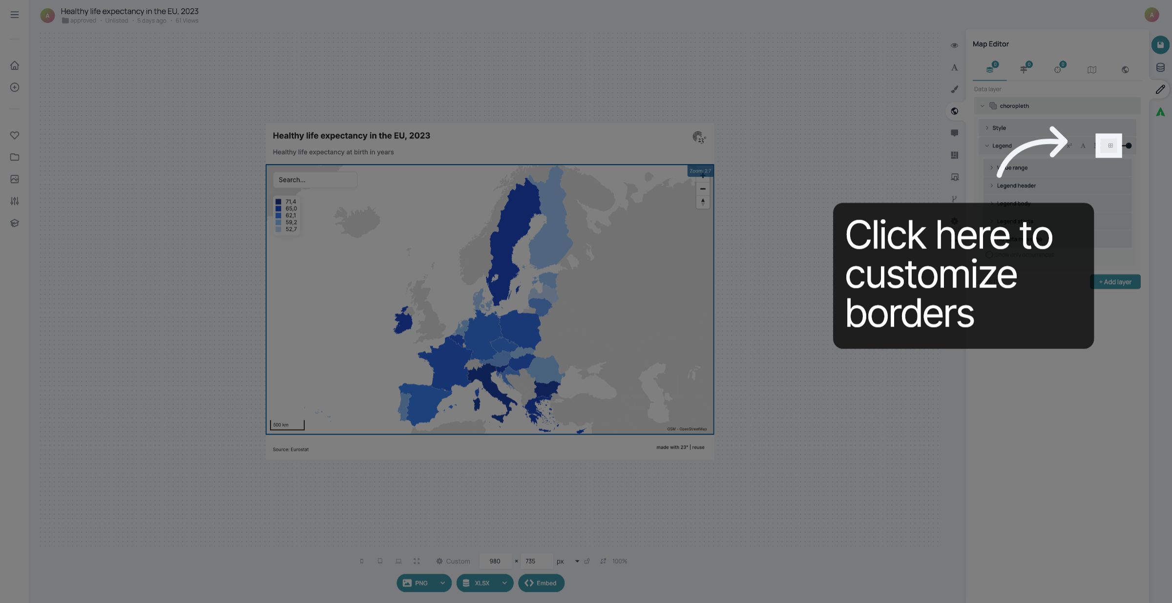 Customize borders