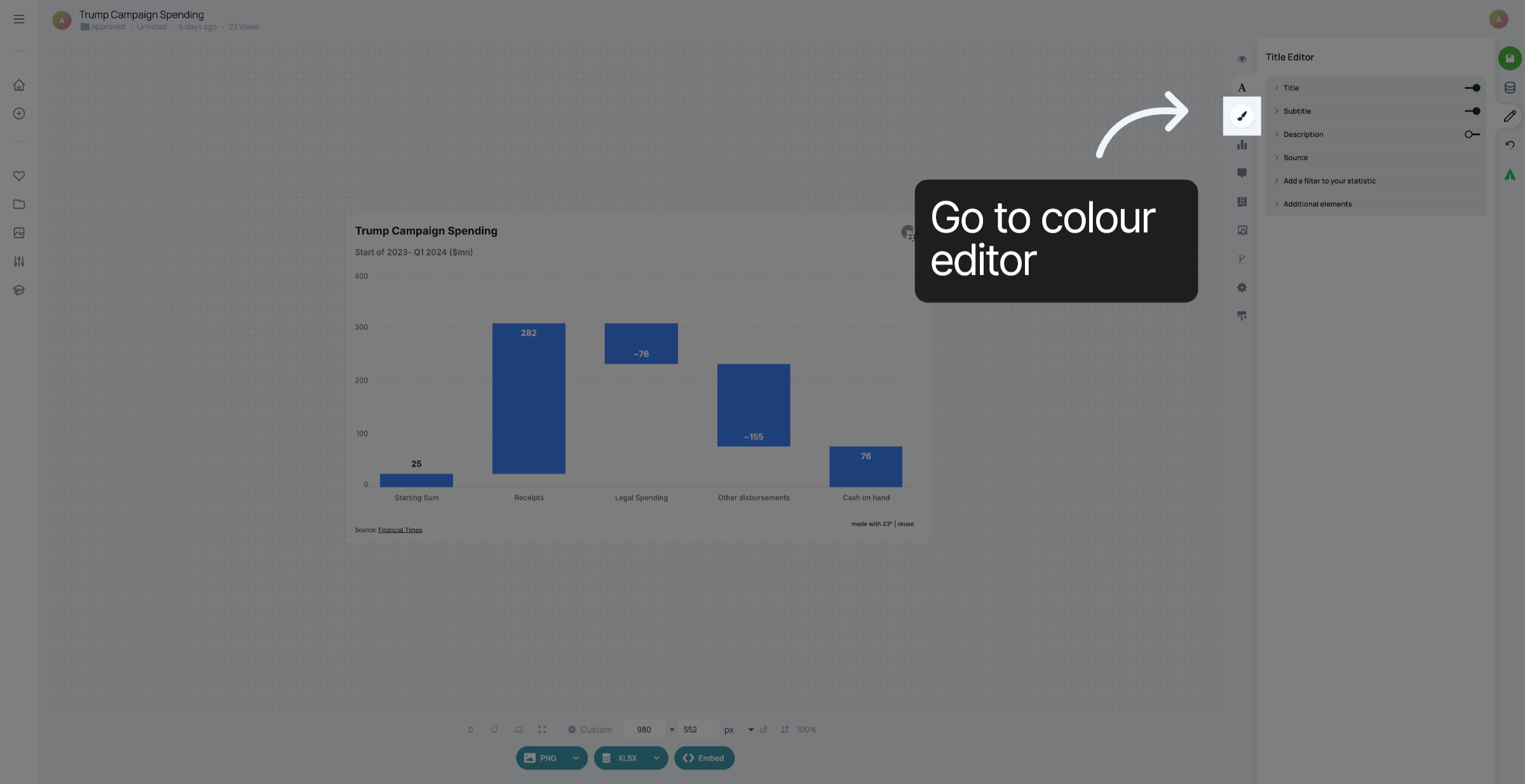Go to Colour Editor
