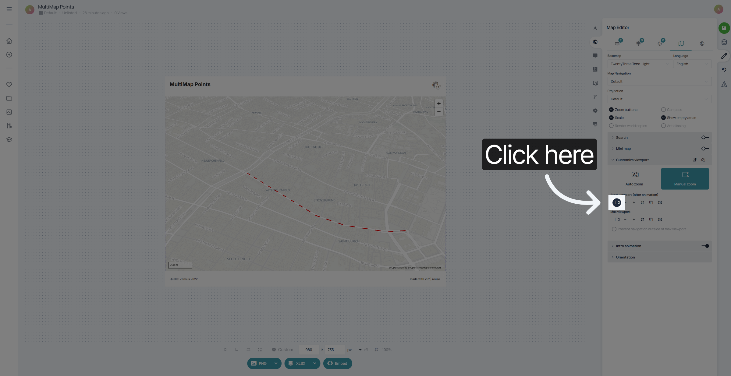 Start Viewport