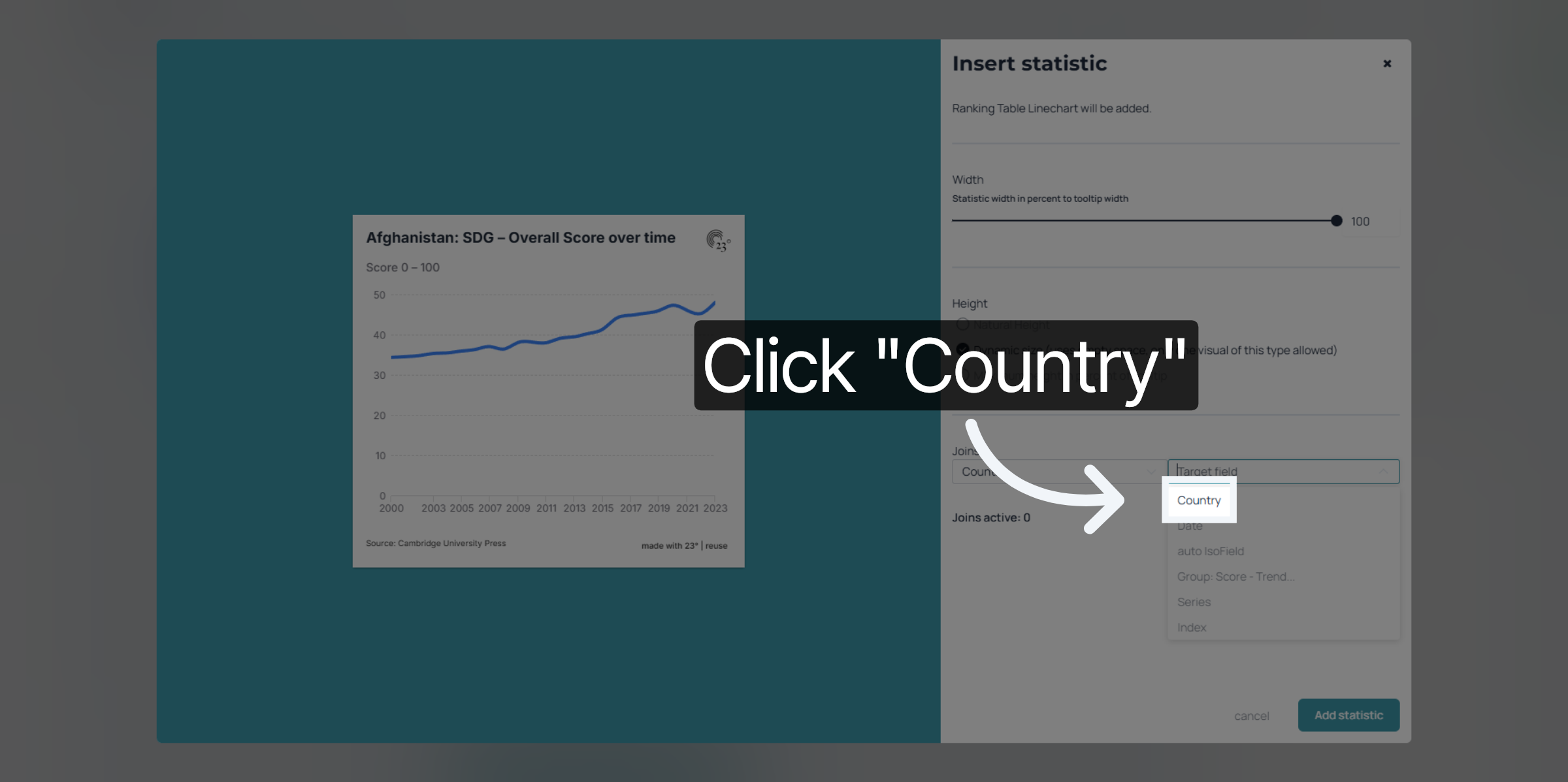 Confirm Country Field Selection