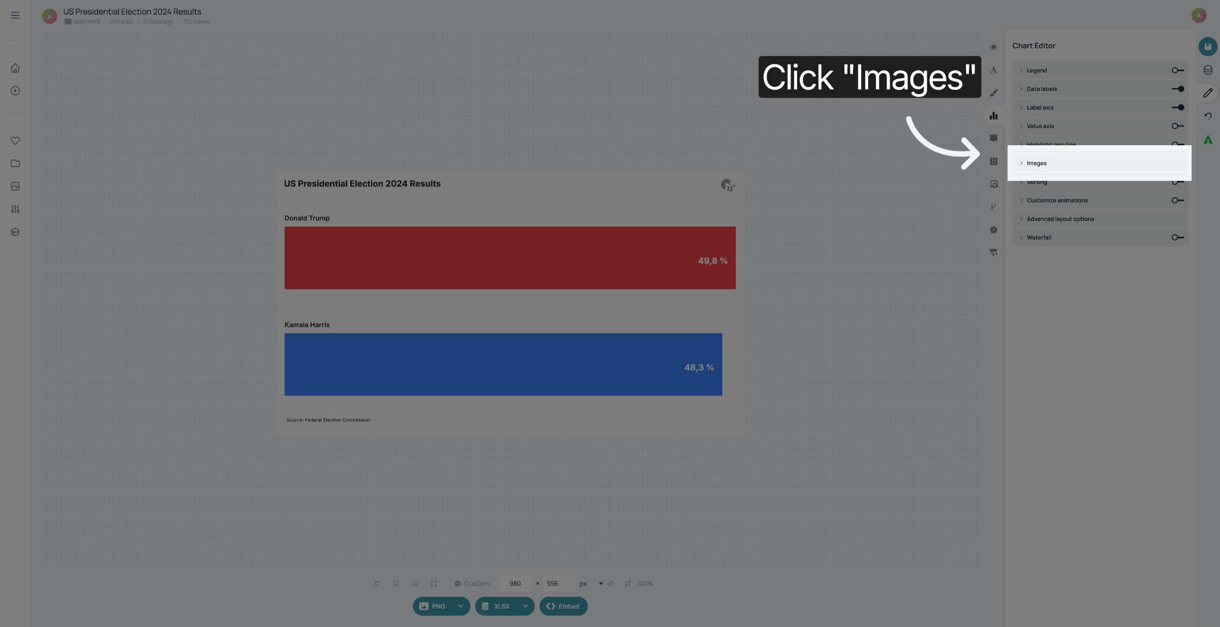 Click 'Images'
