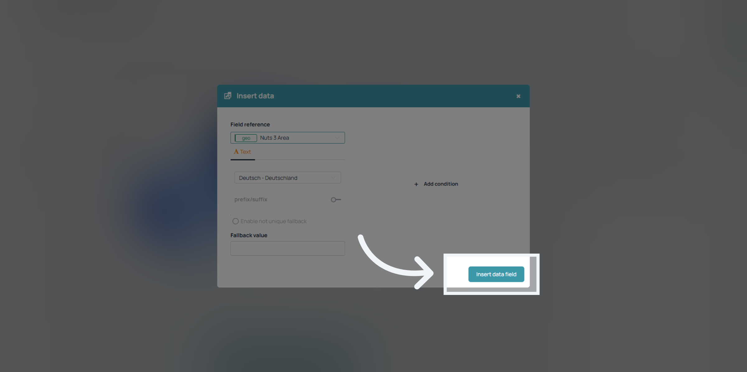 Insert Data Field