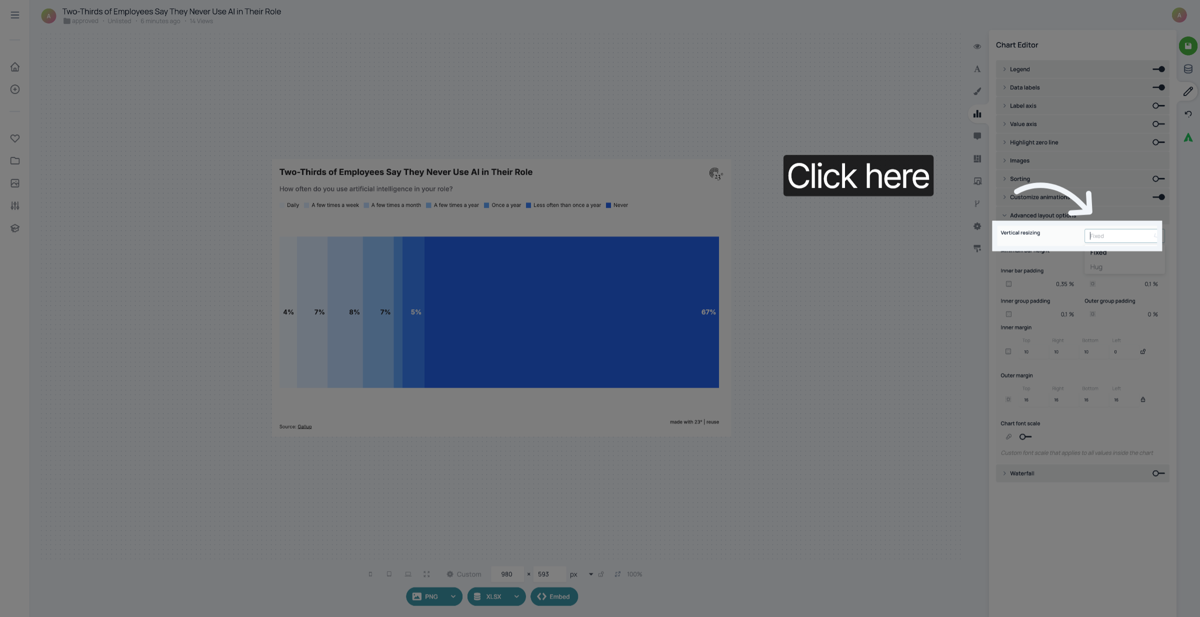 Adjust Vertical resizing