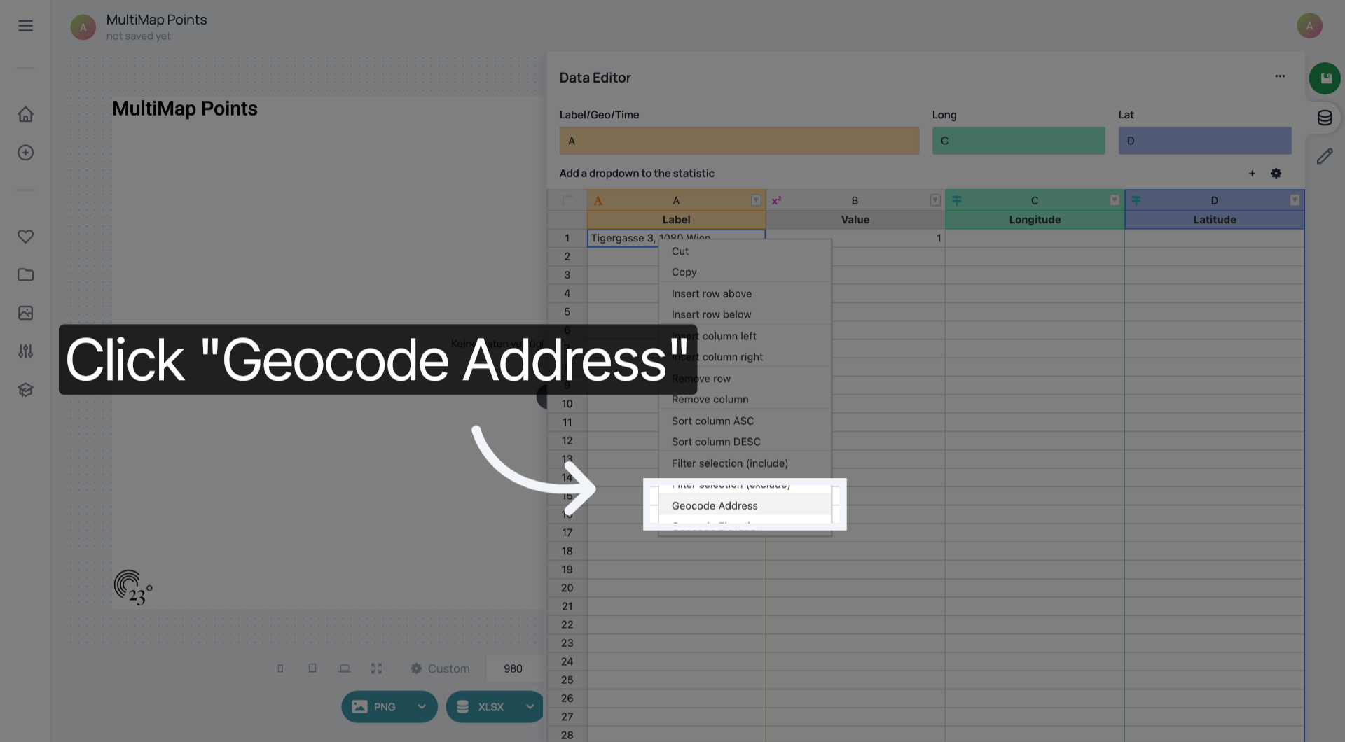 Execute Geocode Command