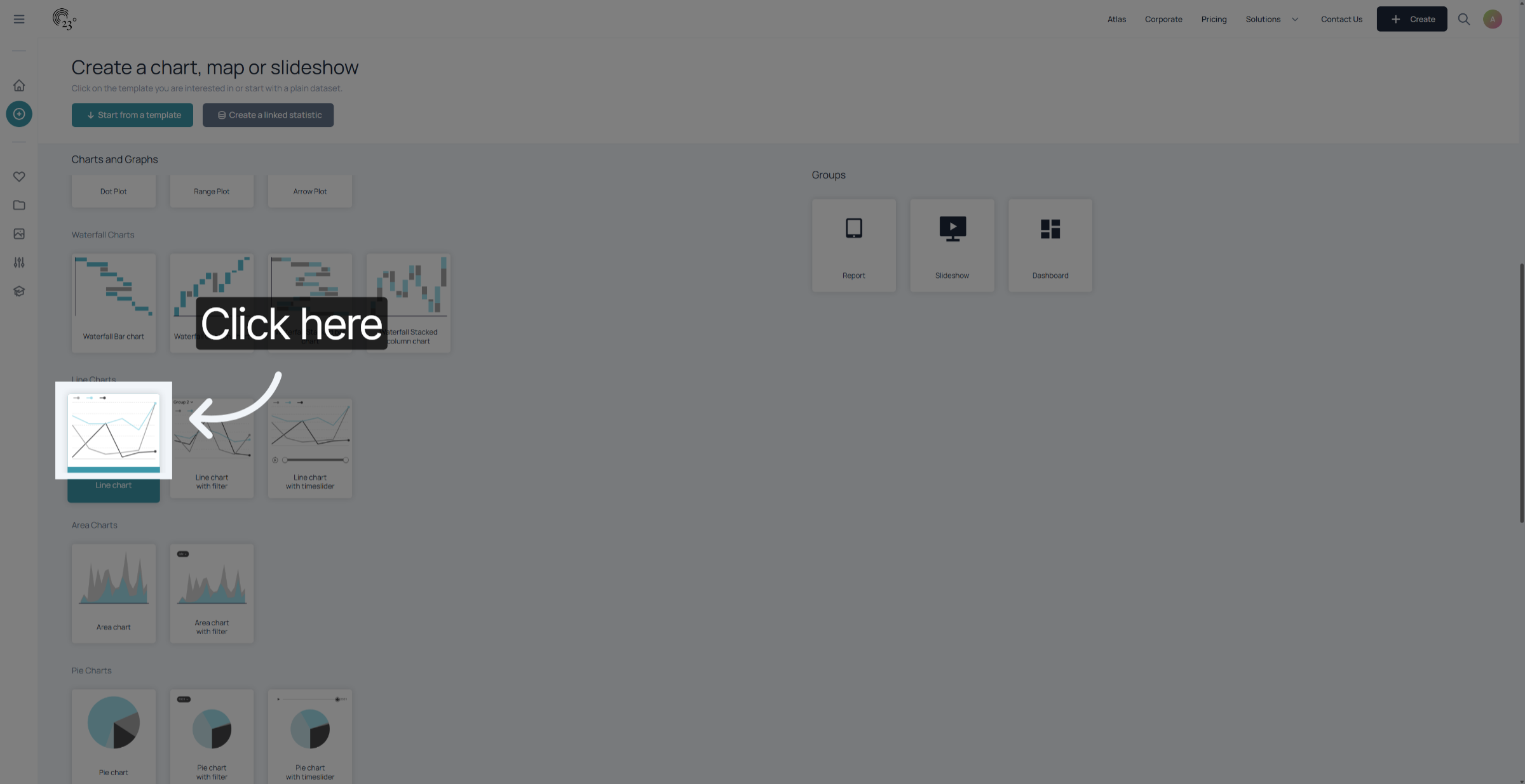 Click Data Upload Area