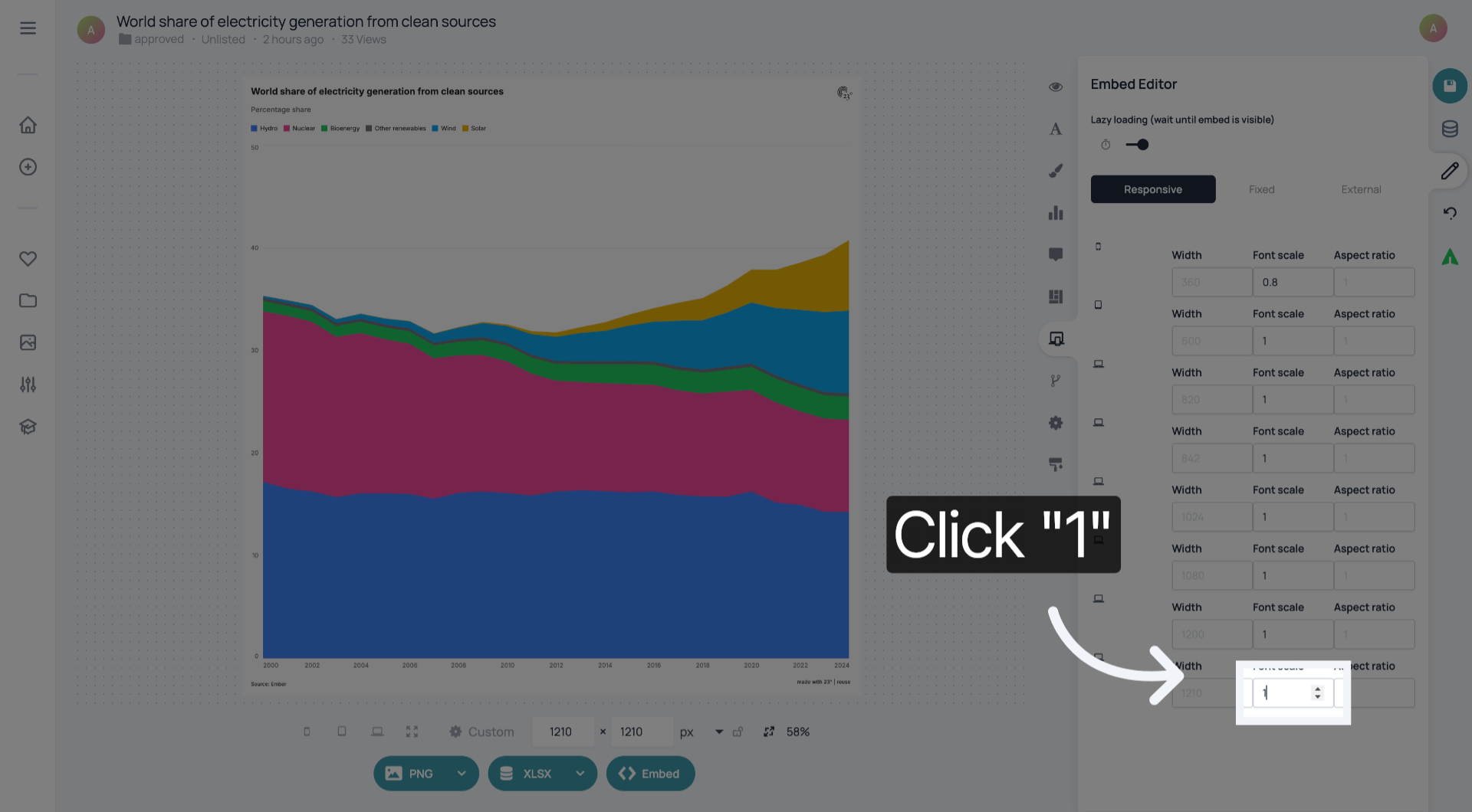 Choose New Font Scale
