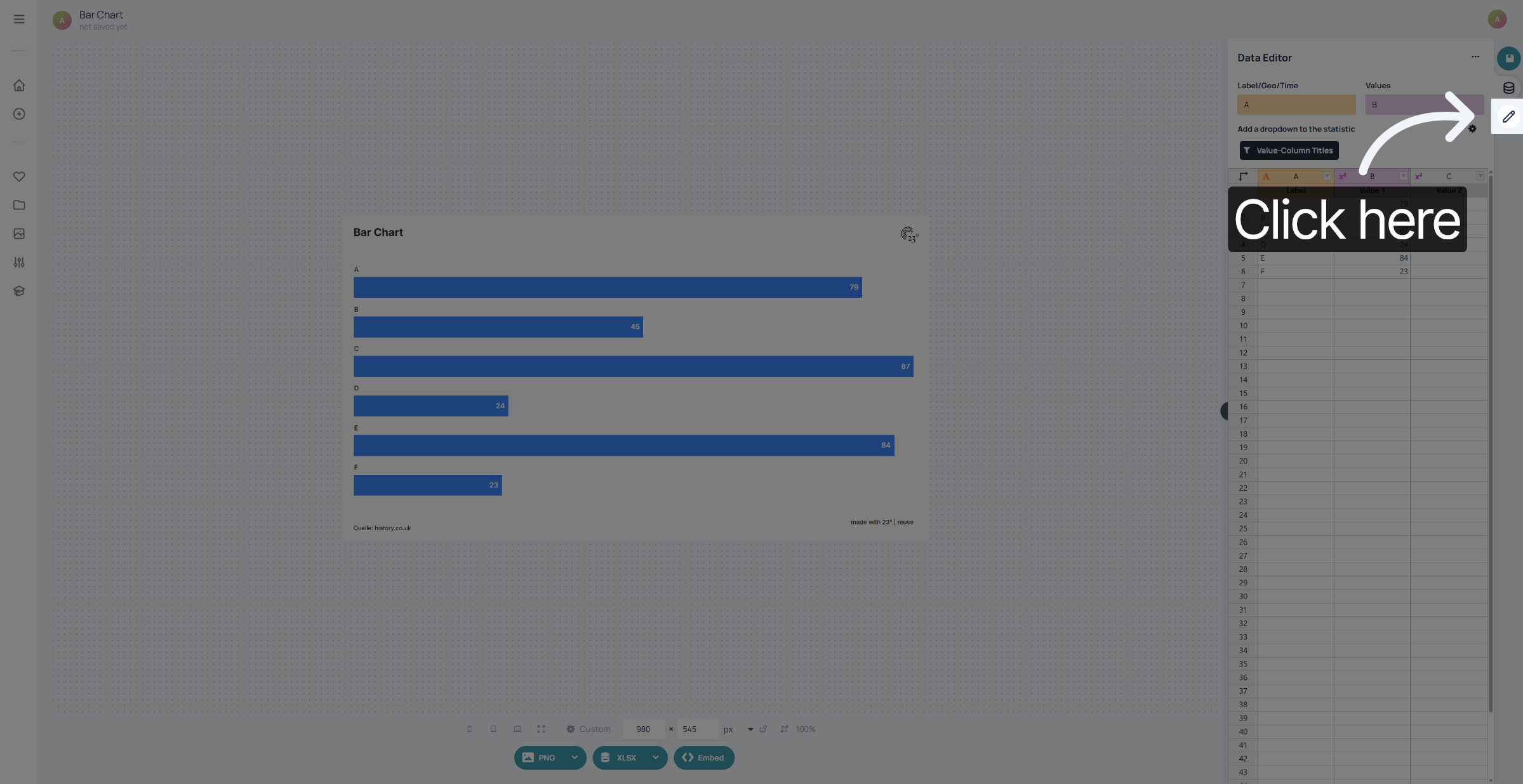 Open Chart Editor