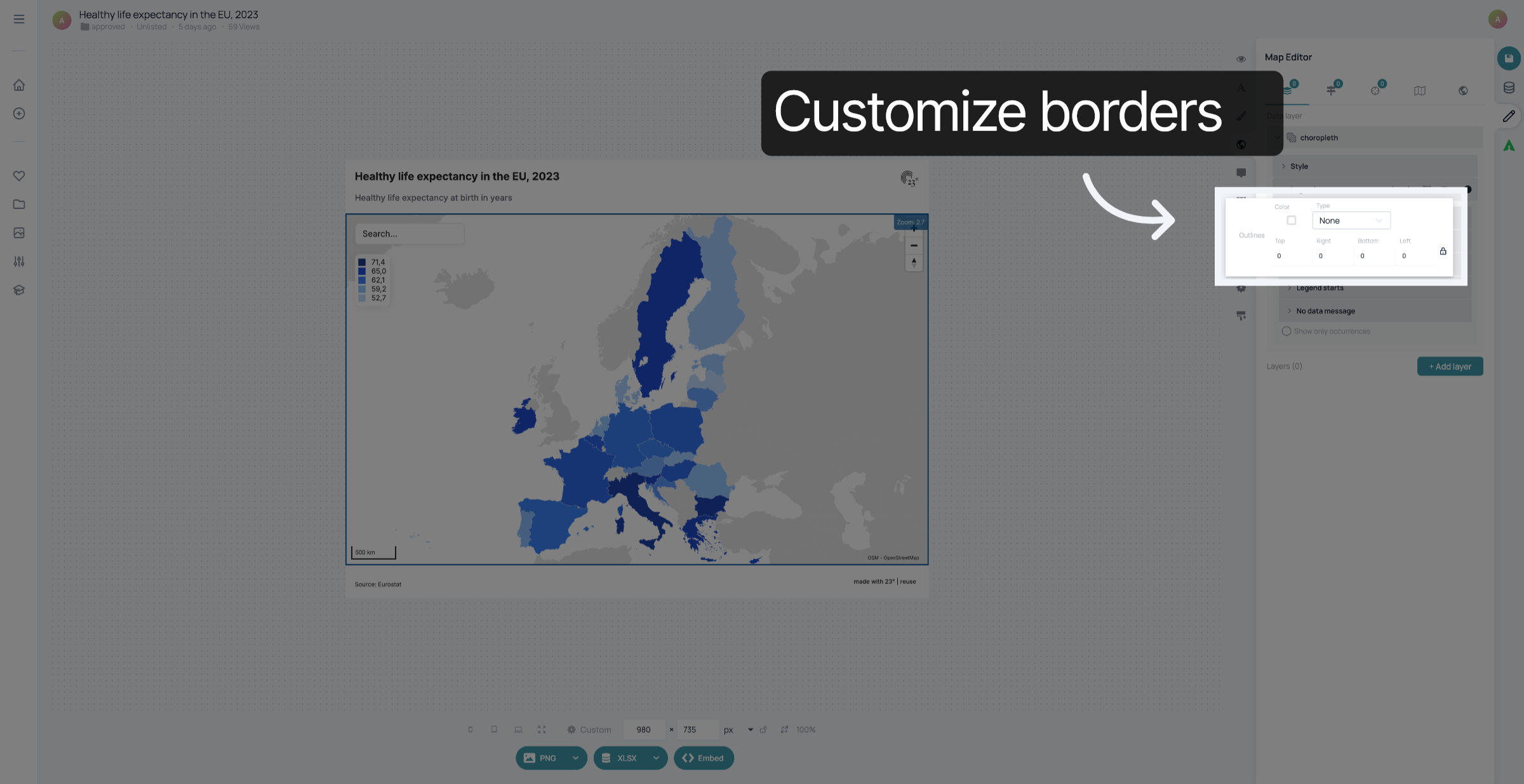 Customize borders