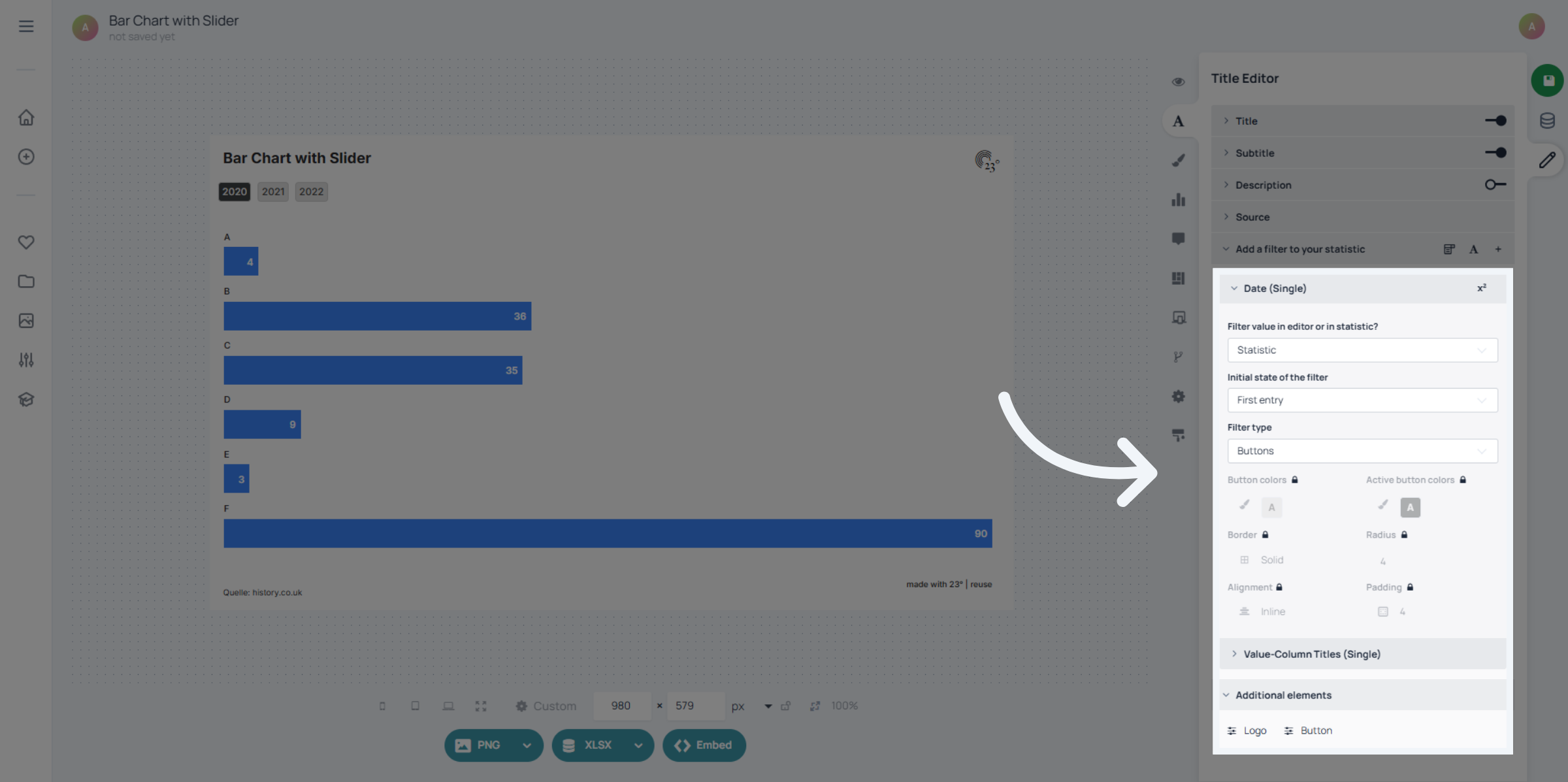 Button Filter Settings