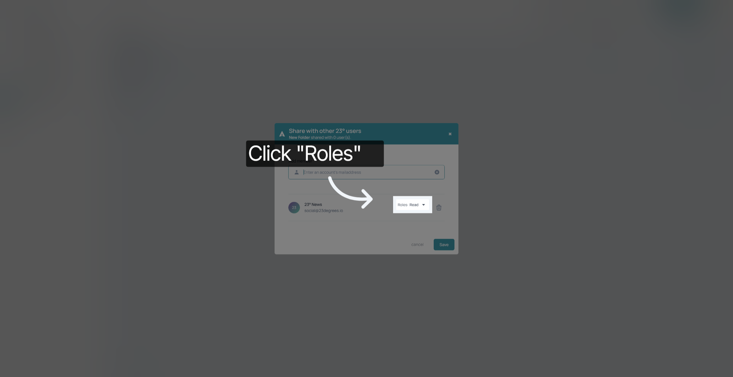 Open Role Selection