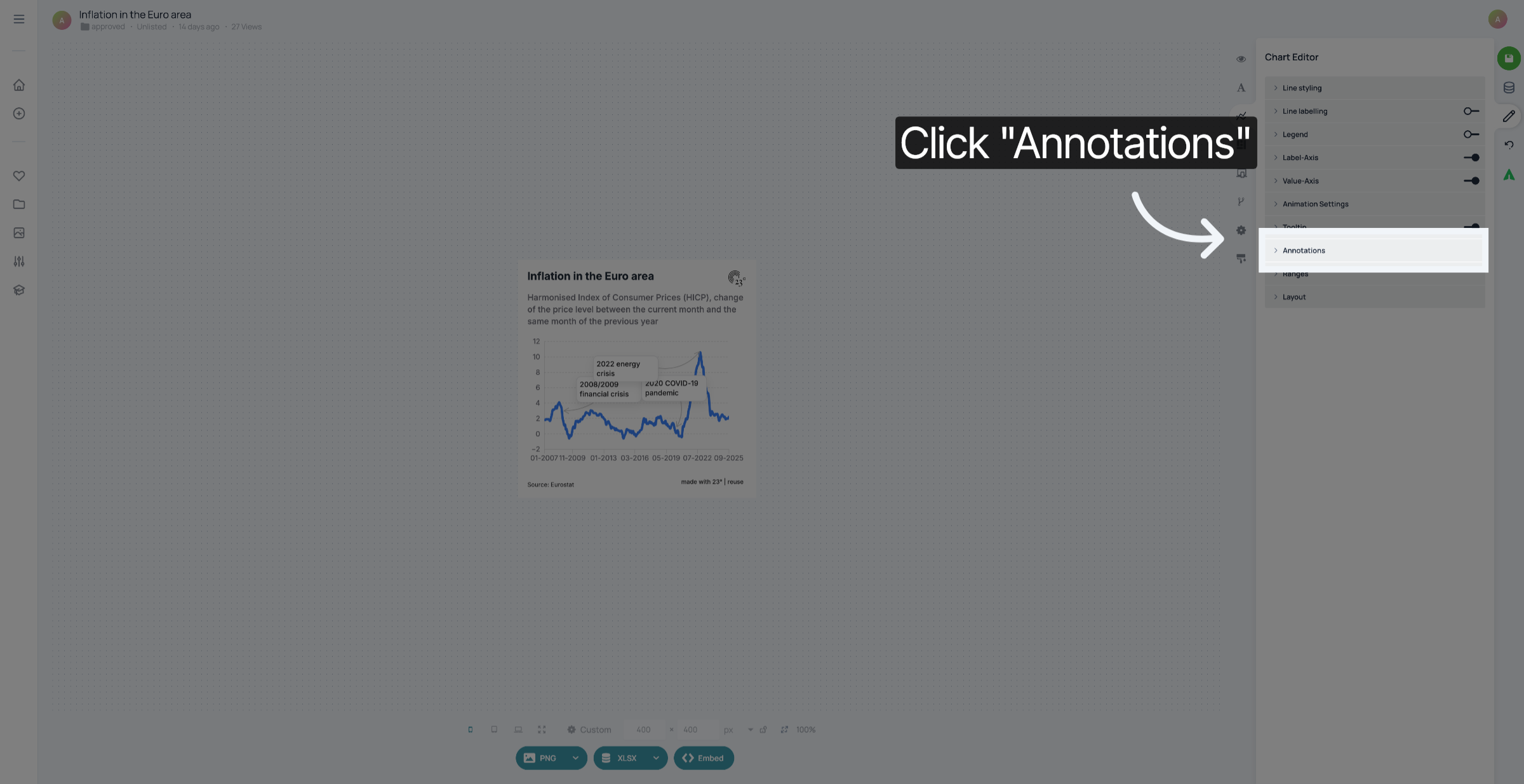 Click 'Annotations'