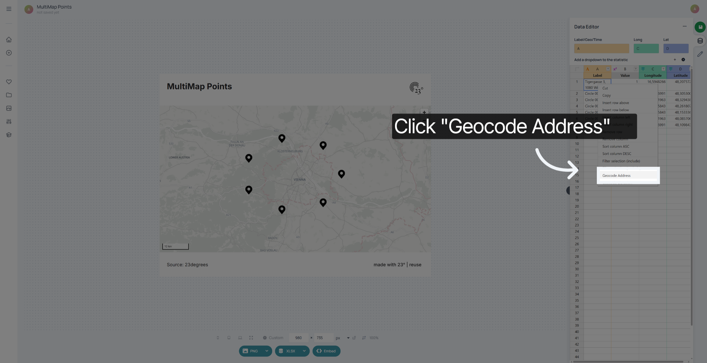 Execute Geocode Action