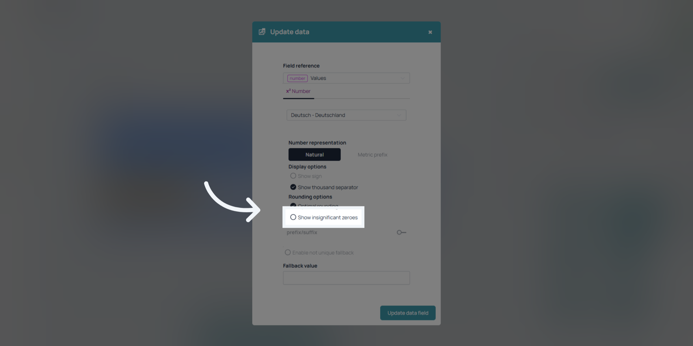Value Settings