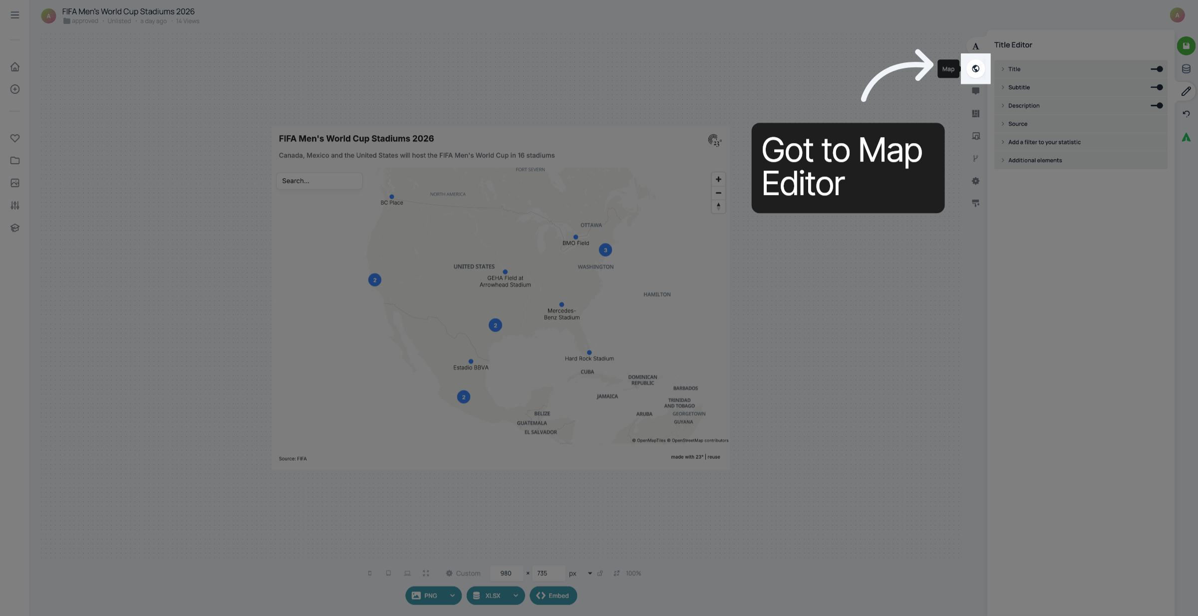 Open Cluster Map Menu