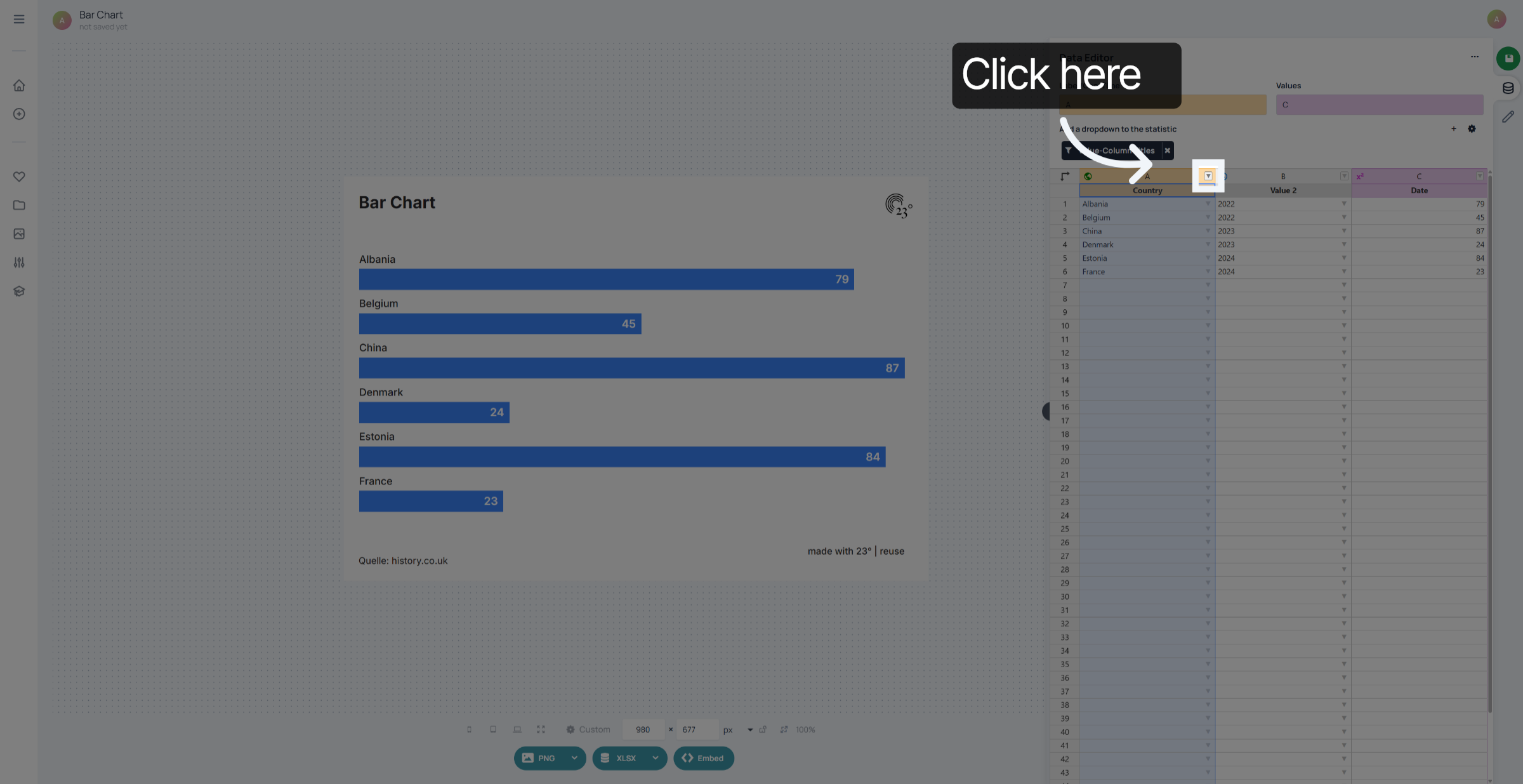 Open Filter Options