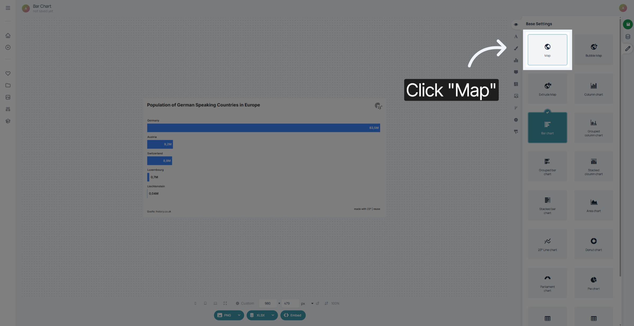 Open Map Settings