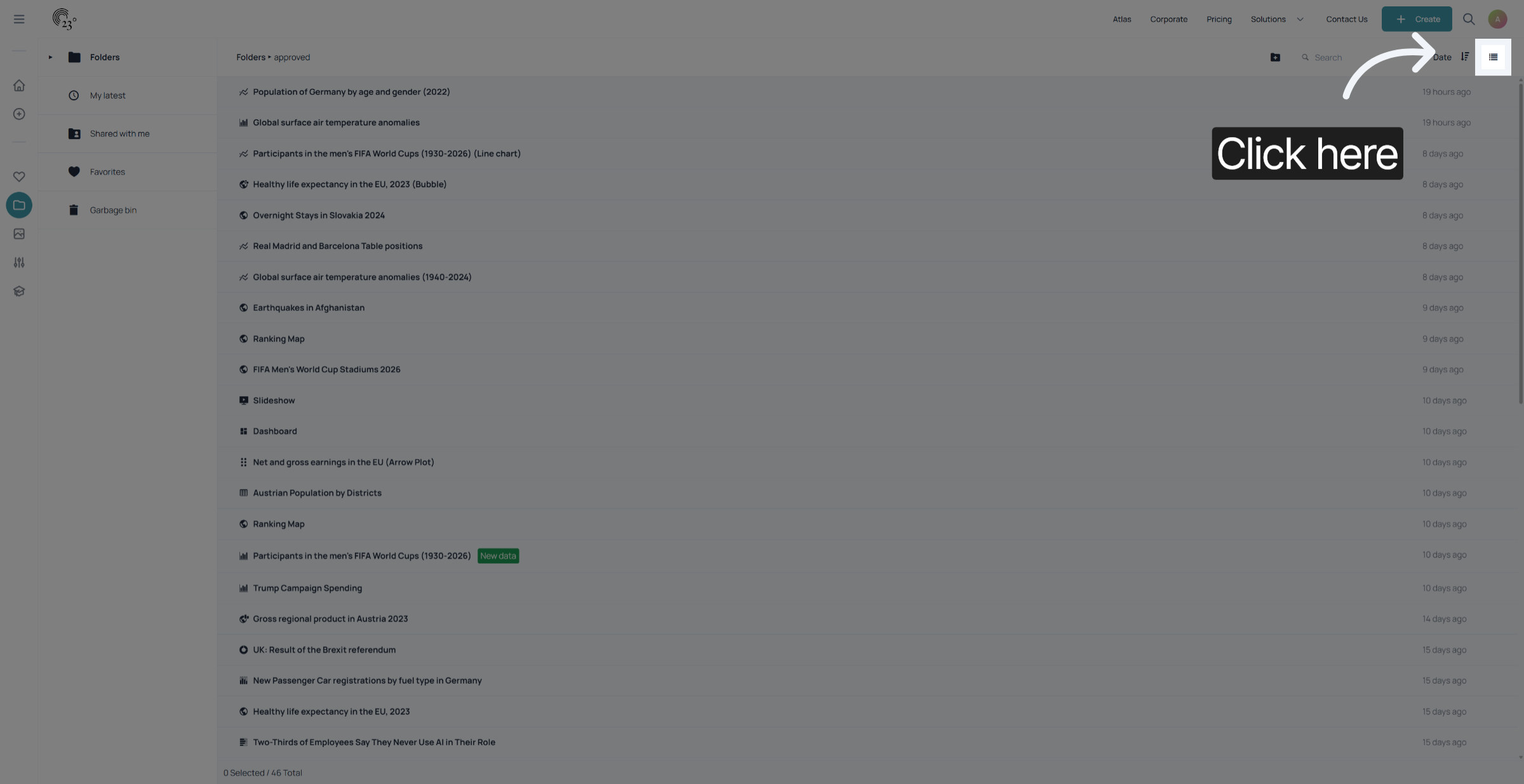 Open Main Menu