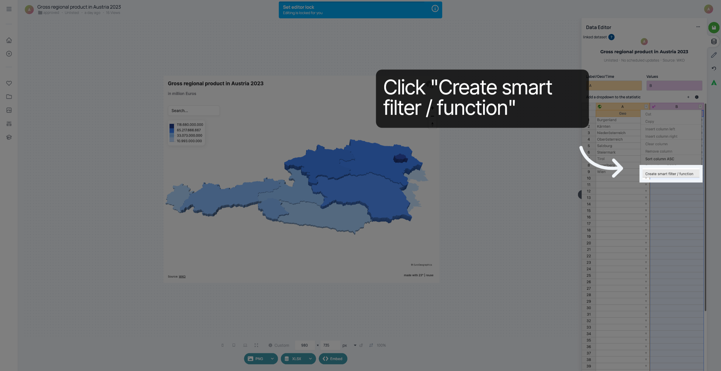 Select Create Smart Filter