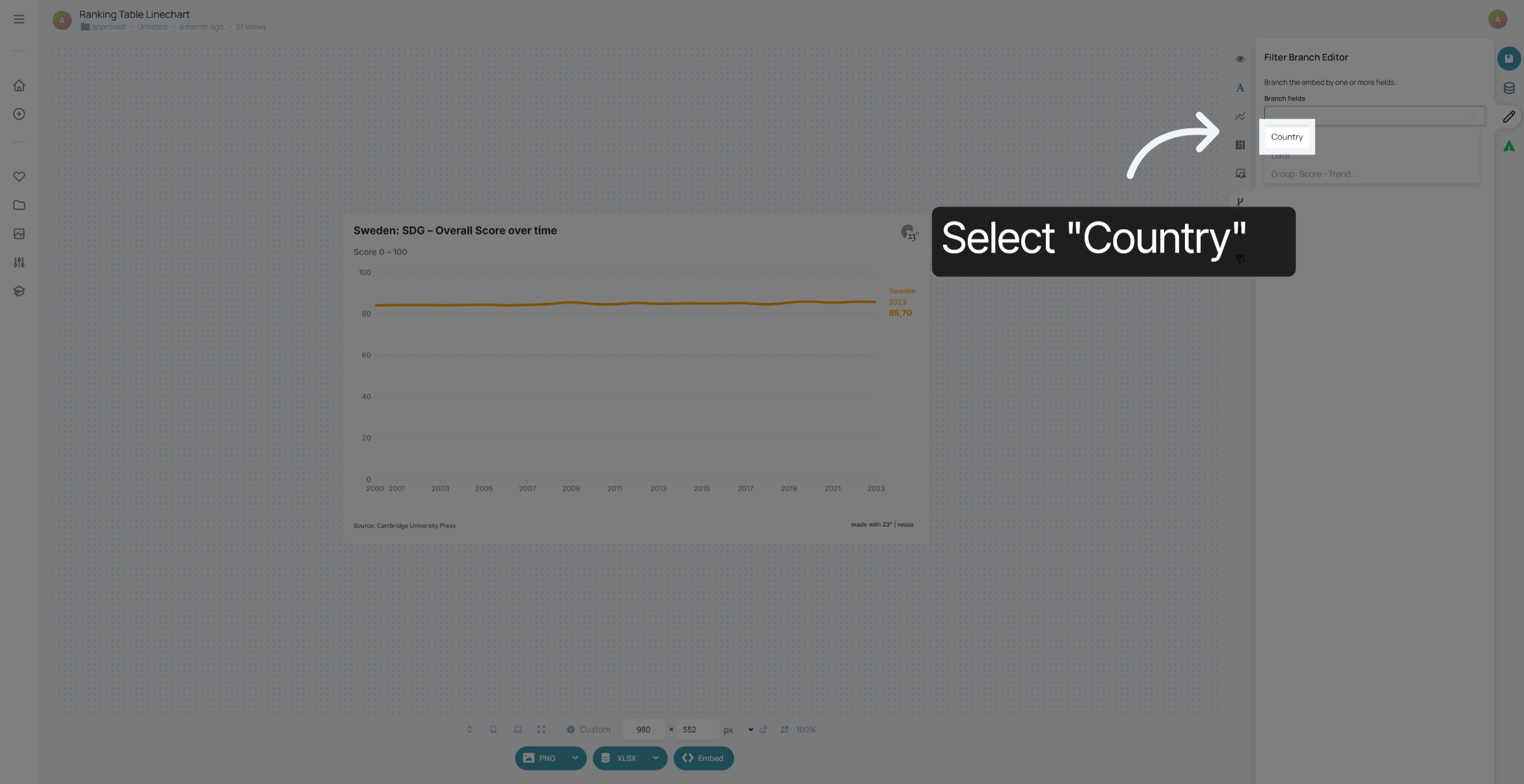 Choose Embed Filter