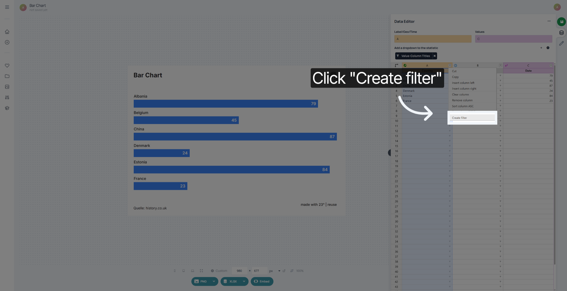 Create New Filter