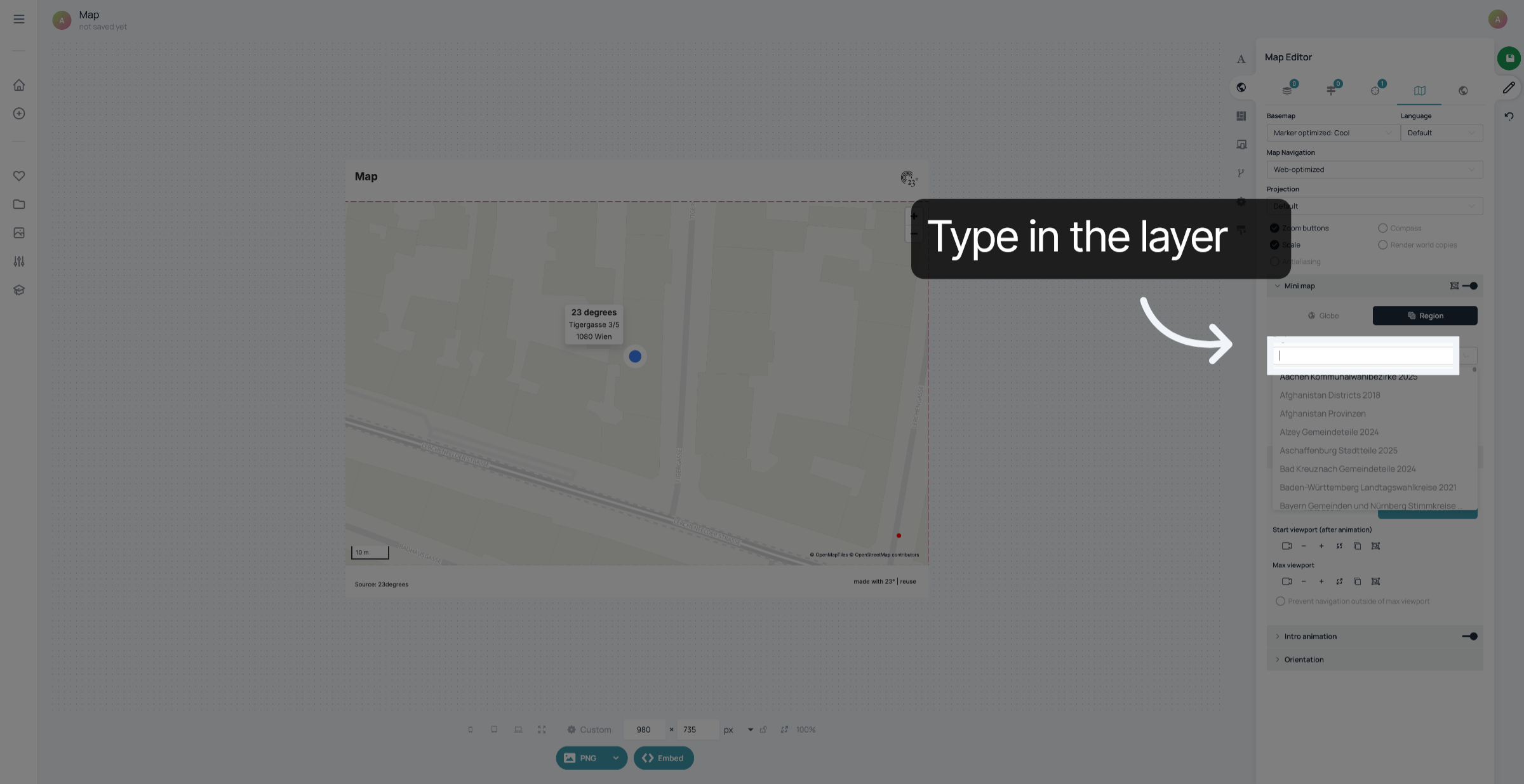 Type in layer