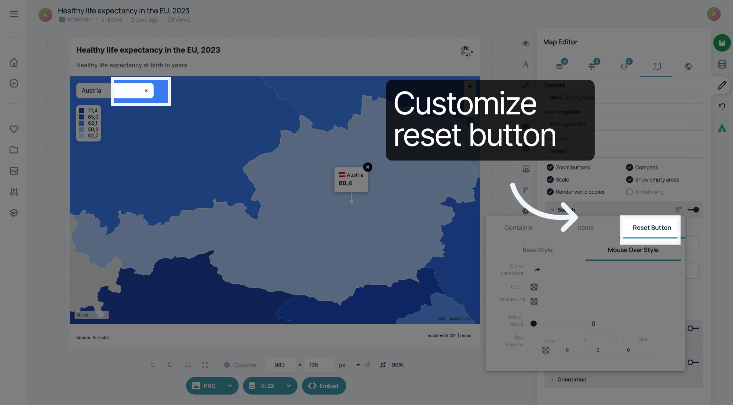 Open Style Options