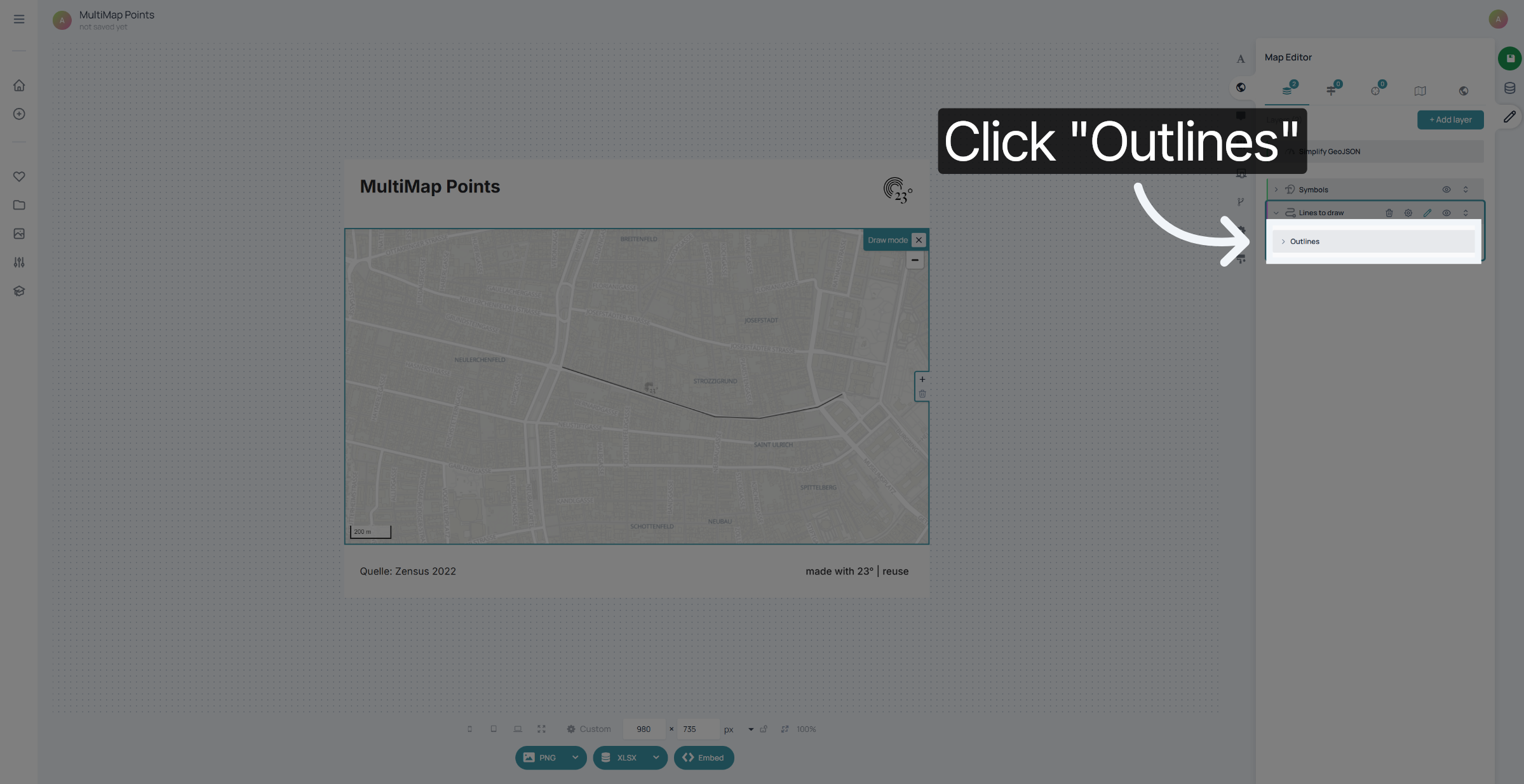 Select Outlines Option