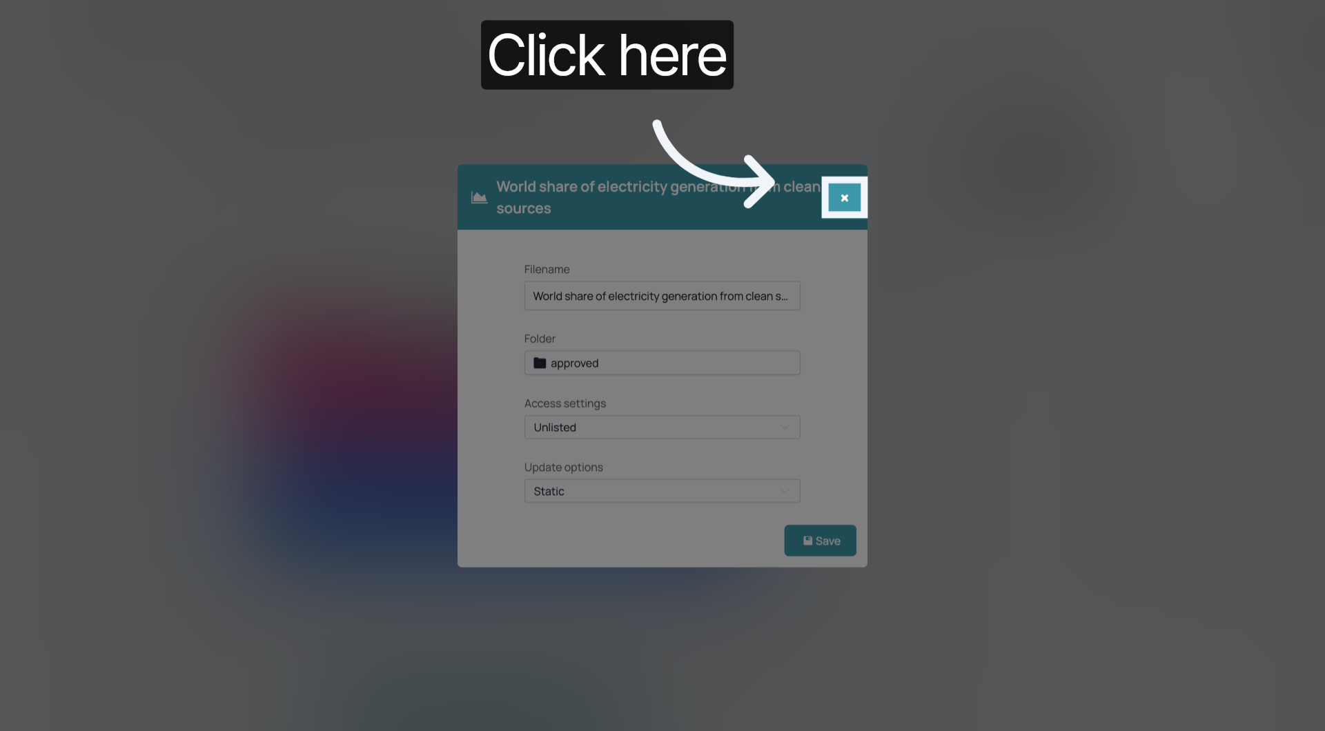 Close Settings Interface