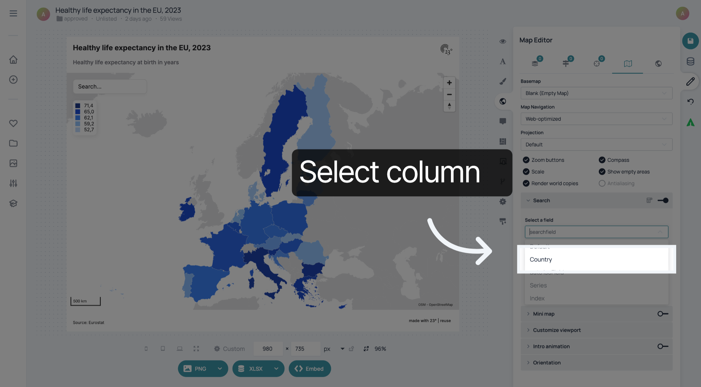 Choose Search Filter