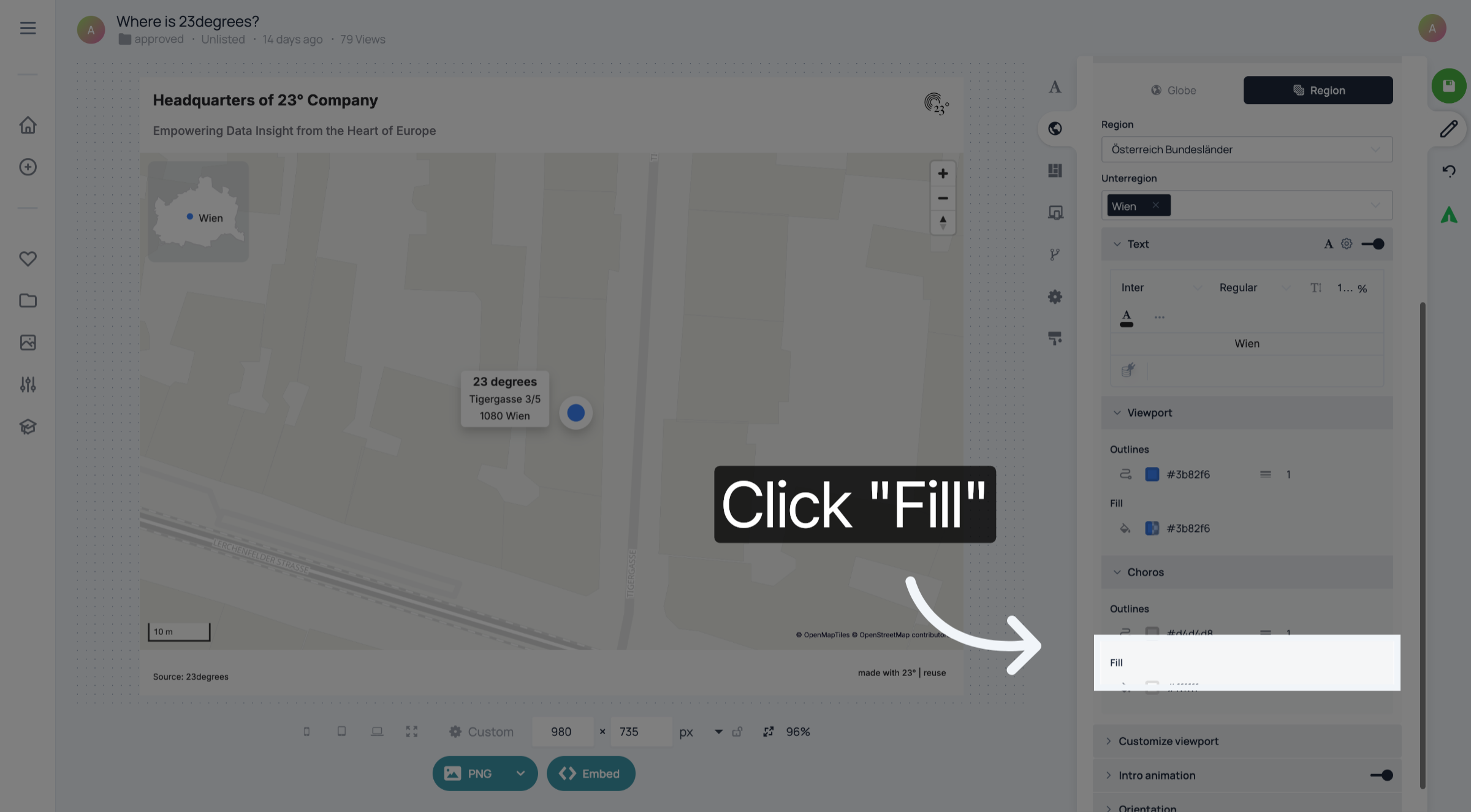 Configure Fill Settings
