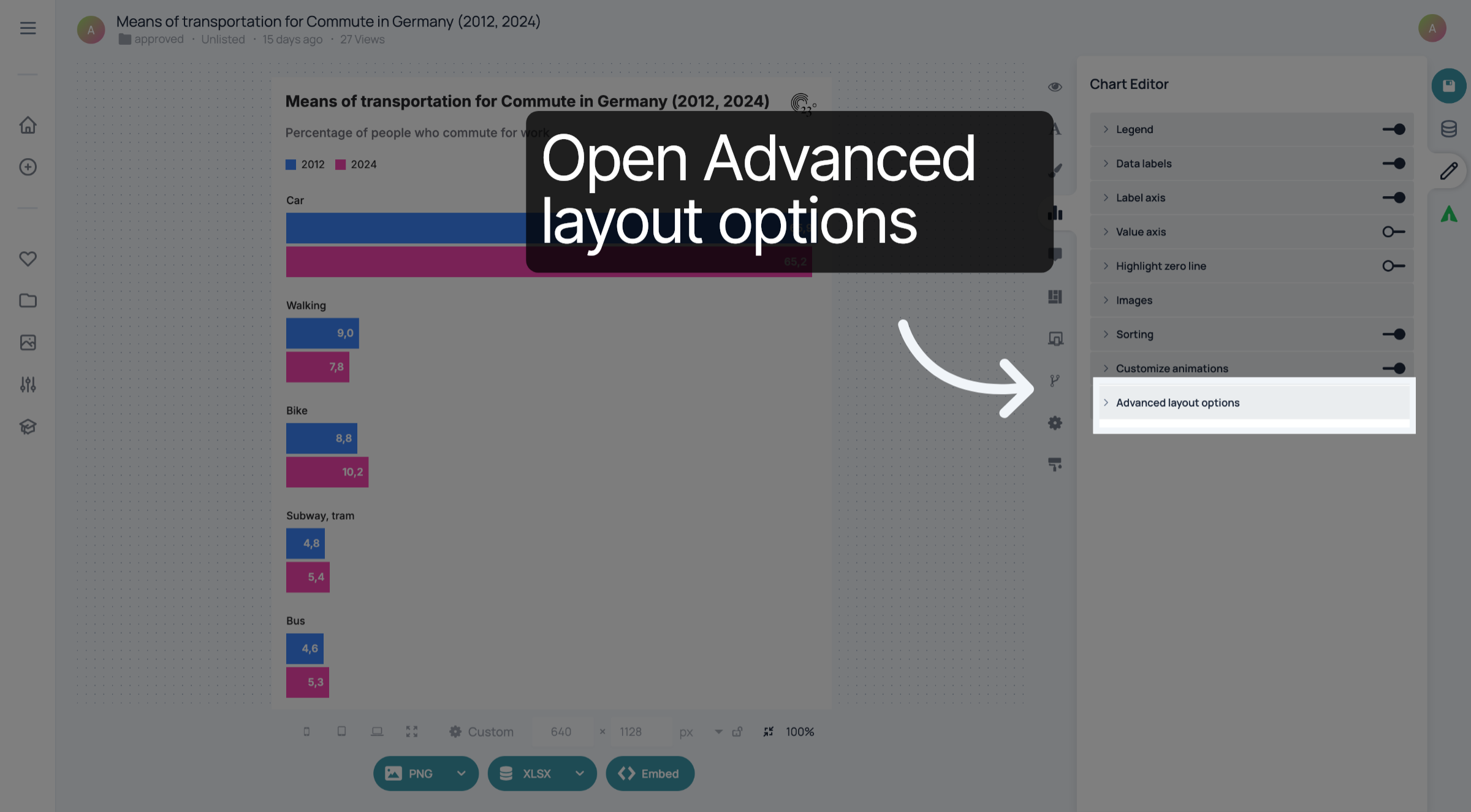 Click 'Advanced layout options'