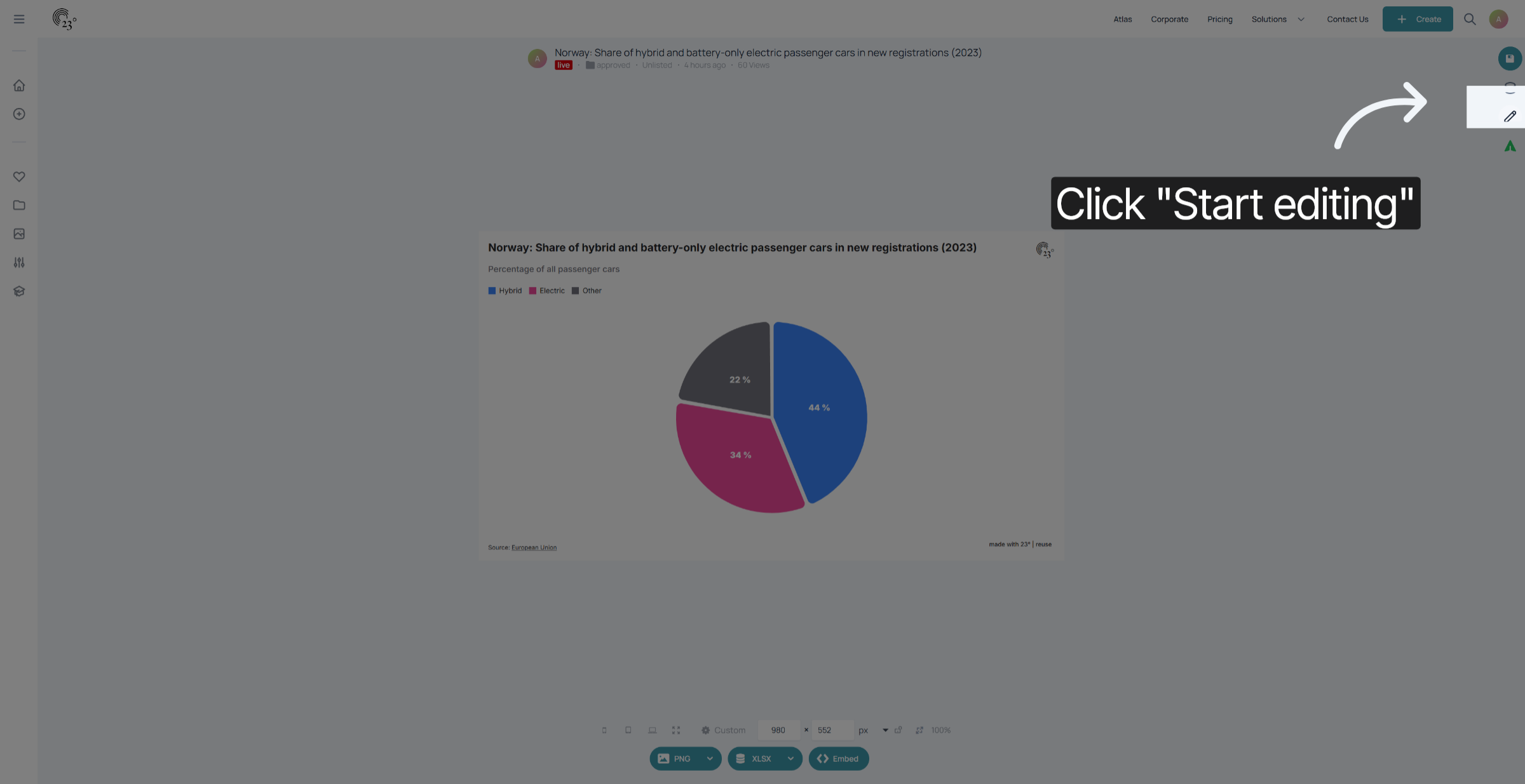 Click Start Editing