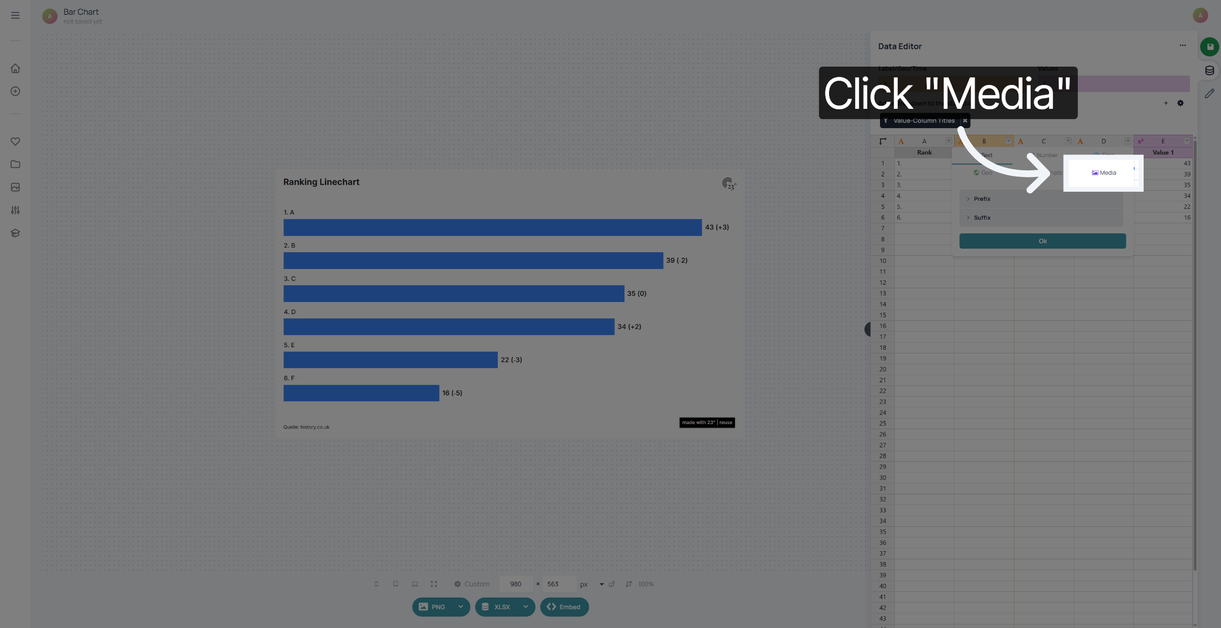 Select Media Column Type