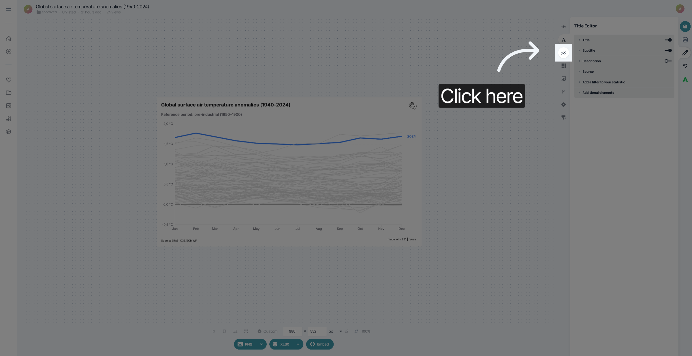 Go to Chart Editor